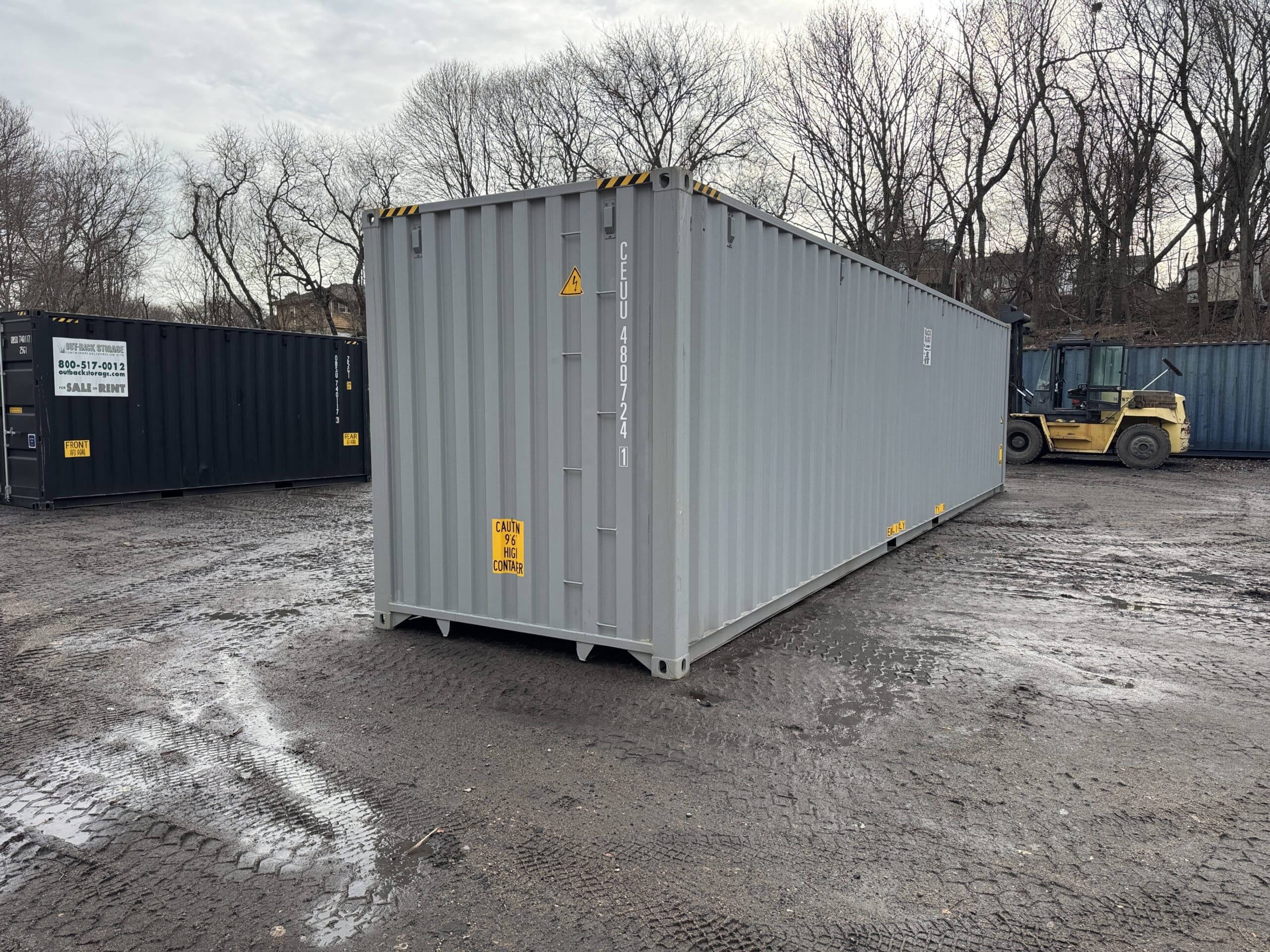 40ft New High Cube Shipping Container – Wind & Watertight – Gray — 40ft — new (image 12 of 12)