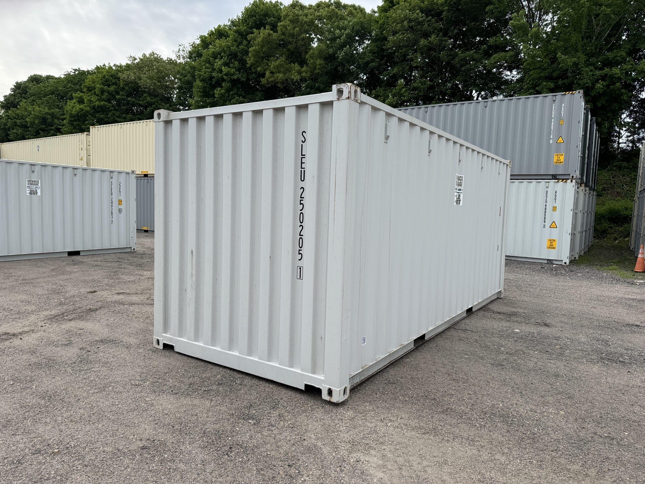 20ft New Shipping Container – Wind & Watertight – Gray — 20ft — new (image 11 of 12)