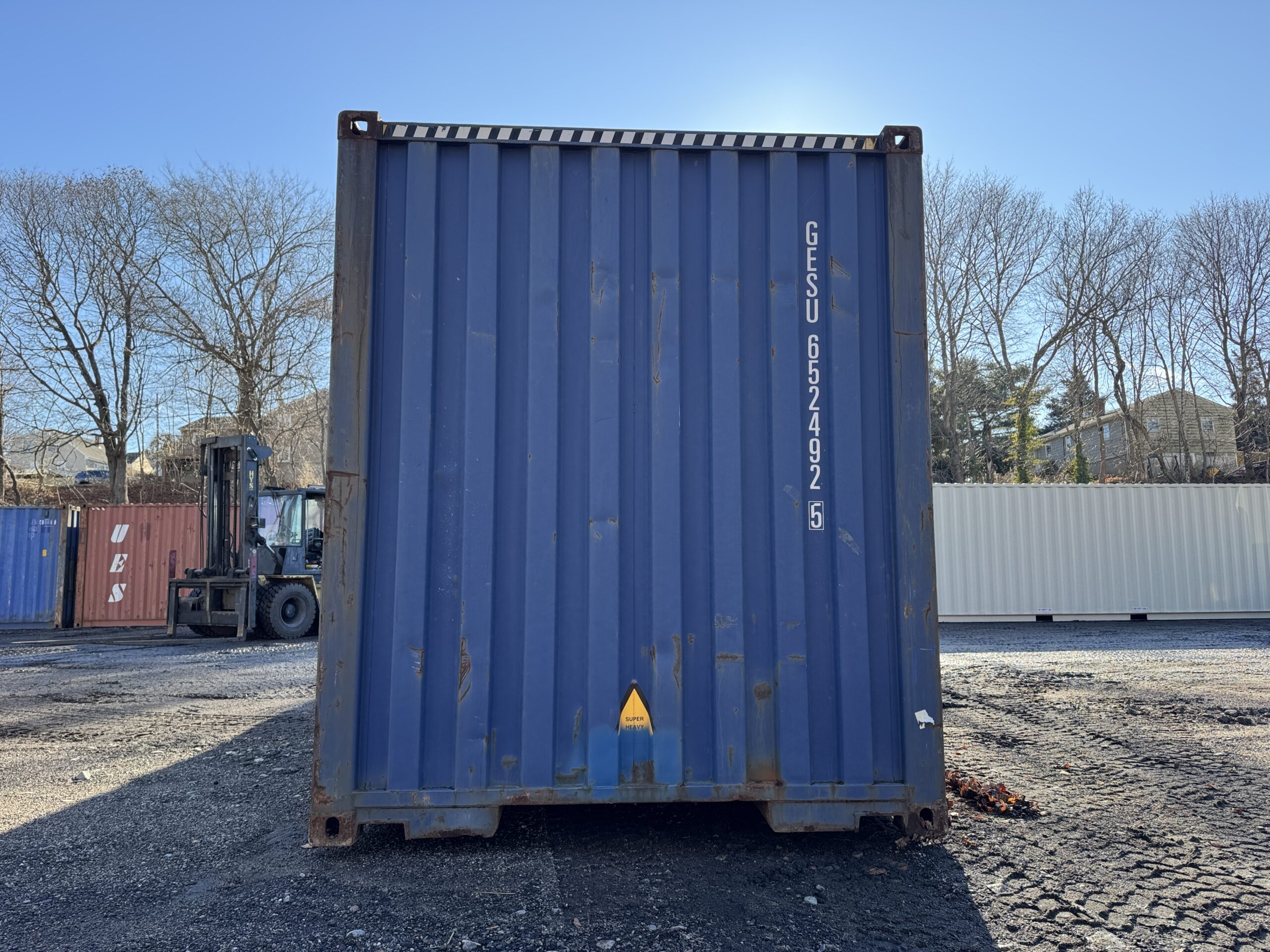 40ft Used High Cube Shipping Container – Wind & Watertight – Blue — 40ft — used (image 10 of 12)