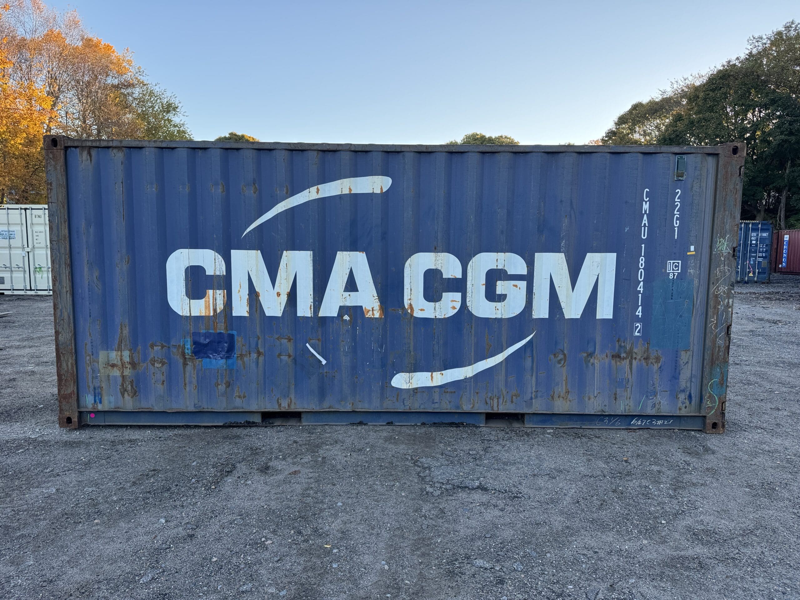 20ft Used Shipping Container – Wind & Watertight – Blue — 20ft — used (image 12 of 12)