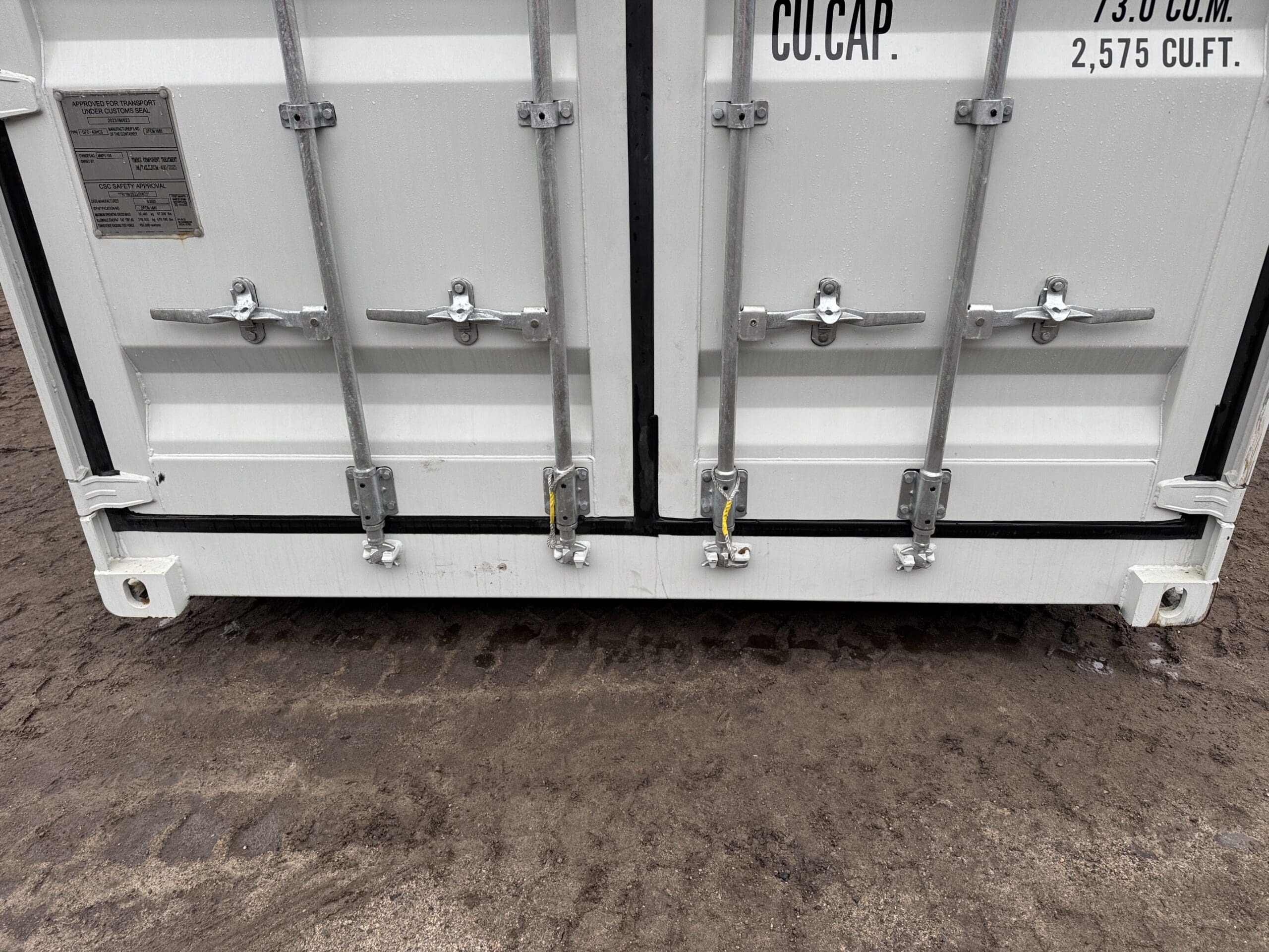 40ft New High Cube Shipping Container – Wind & Watertight – Lt Gray — 40ft — new (image 6 of 12)