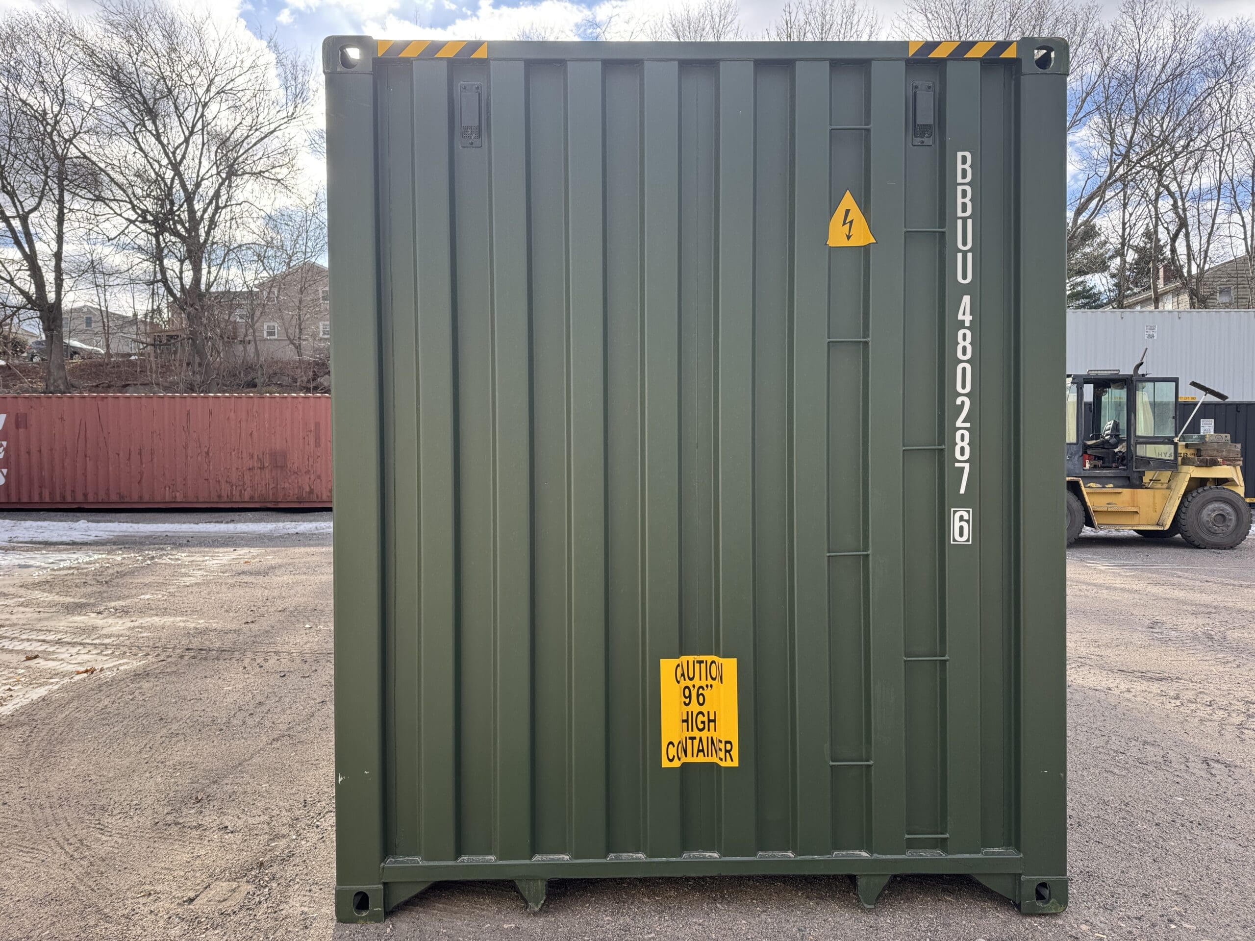 40ft New High Cube Shipping Container – Wind & Watertight – Green — 40ft — new (image 11 of 12)