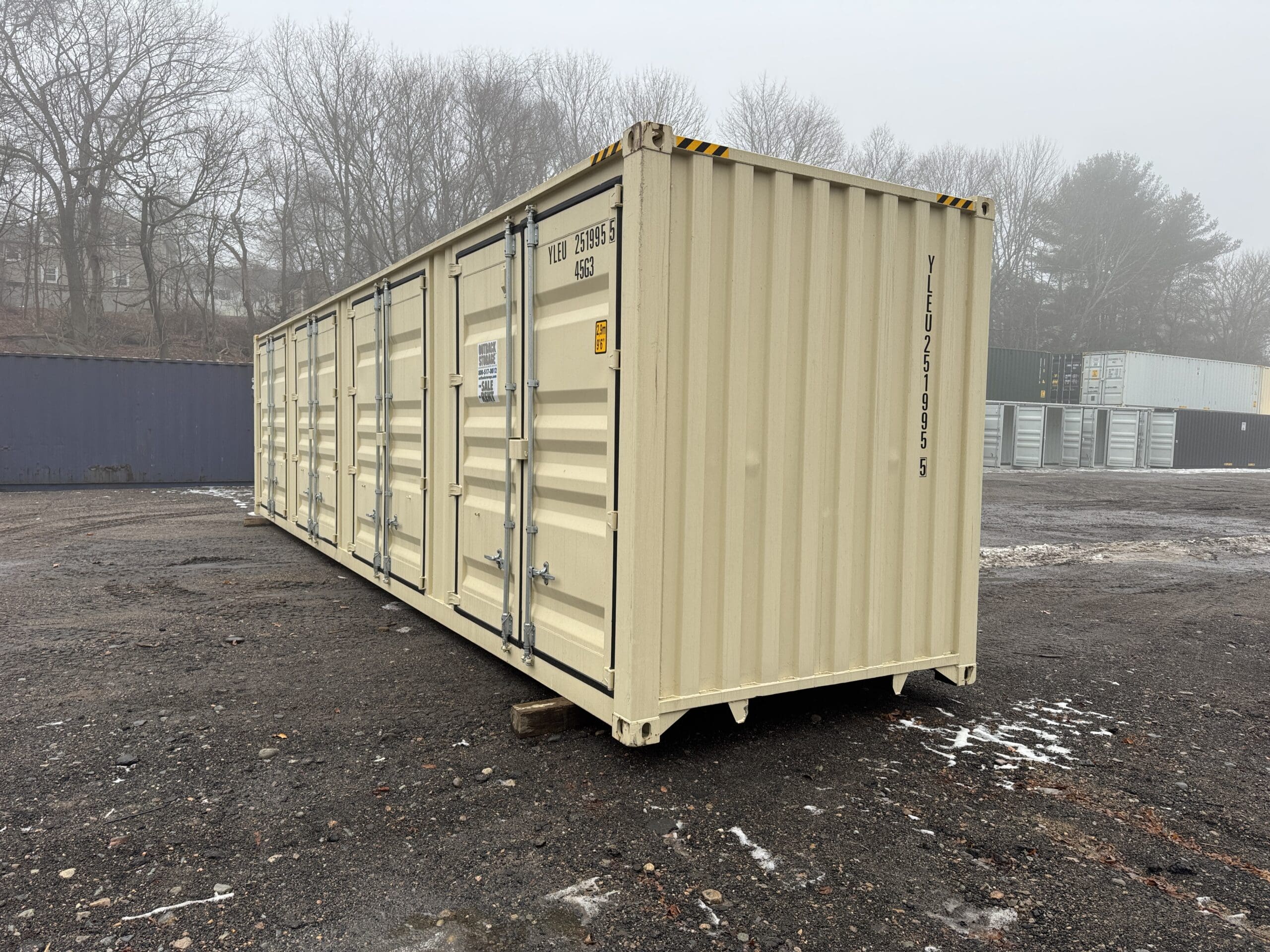 40ft New High Cube Shipping Container – Wind & Watertight – Beige — 40ft — new (image 10 of 12)