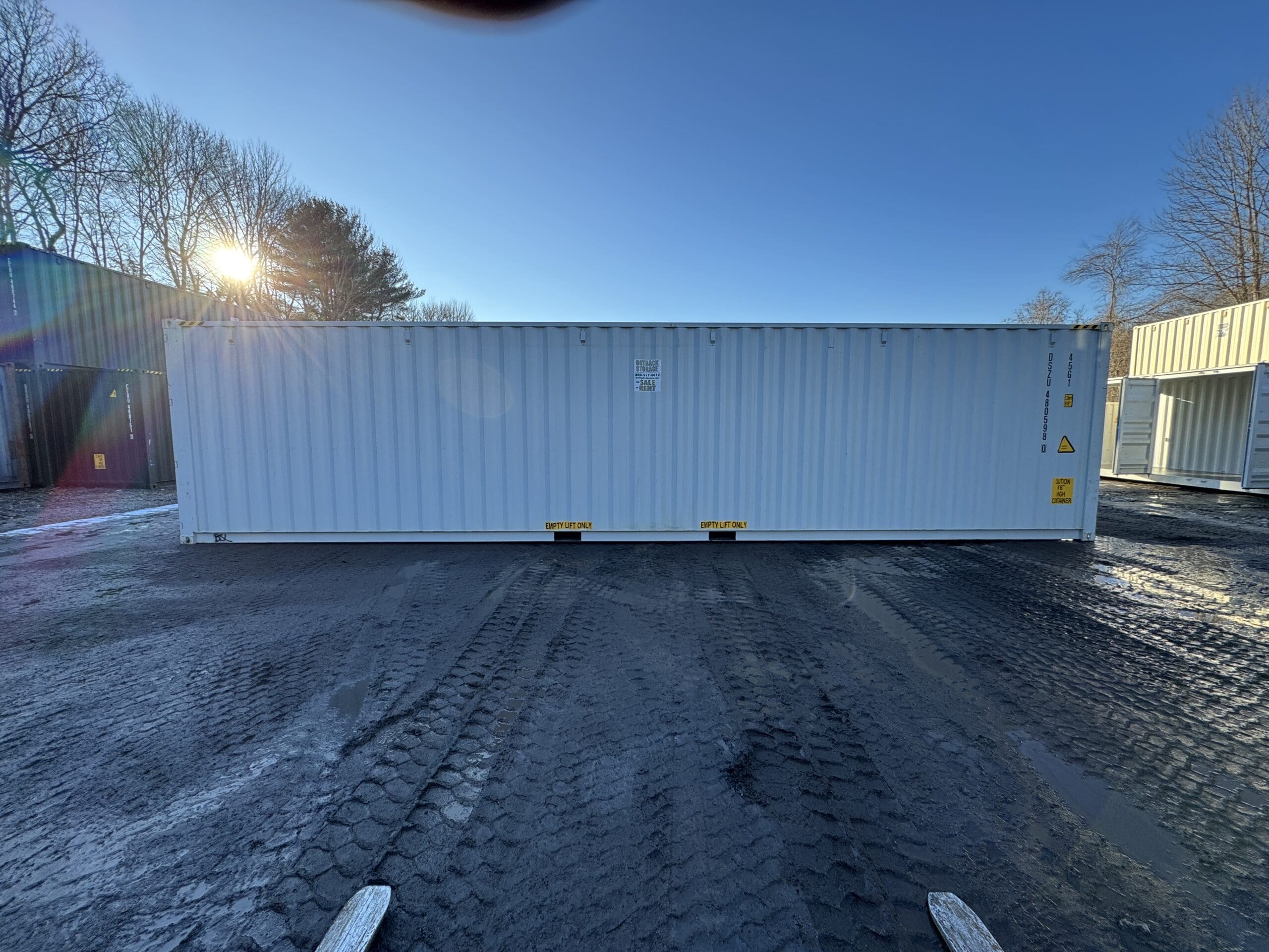 40ft New High Cube Shipping Container – Wind & Watertight – Lt Gray — 40ft — new (image 9 of 12)