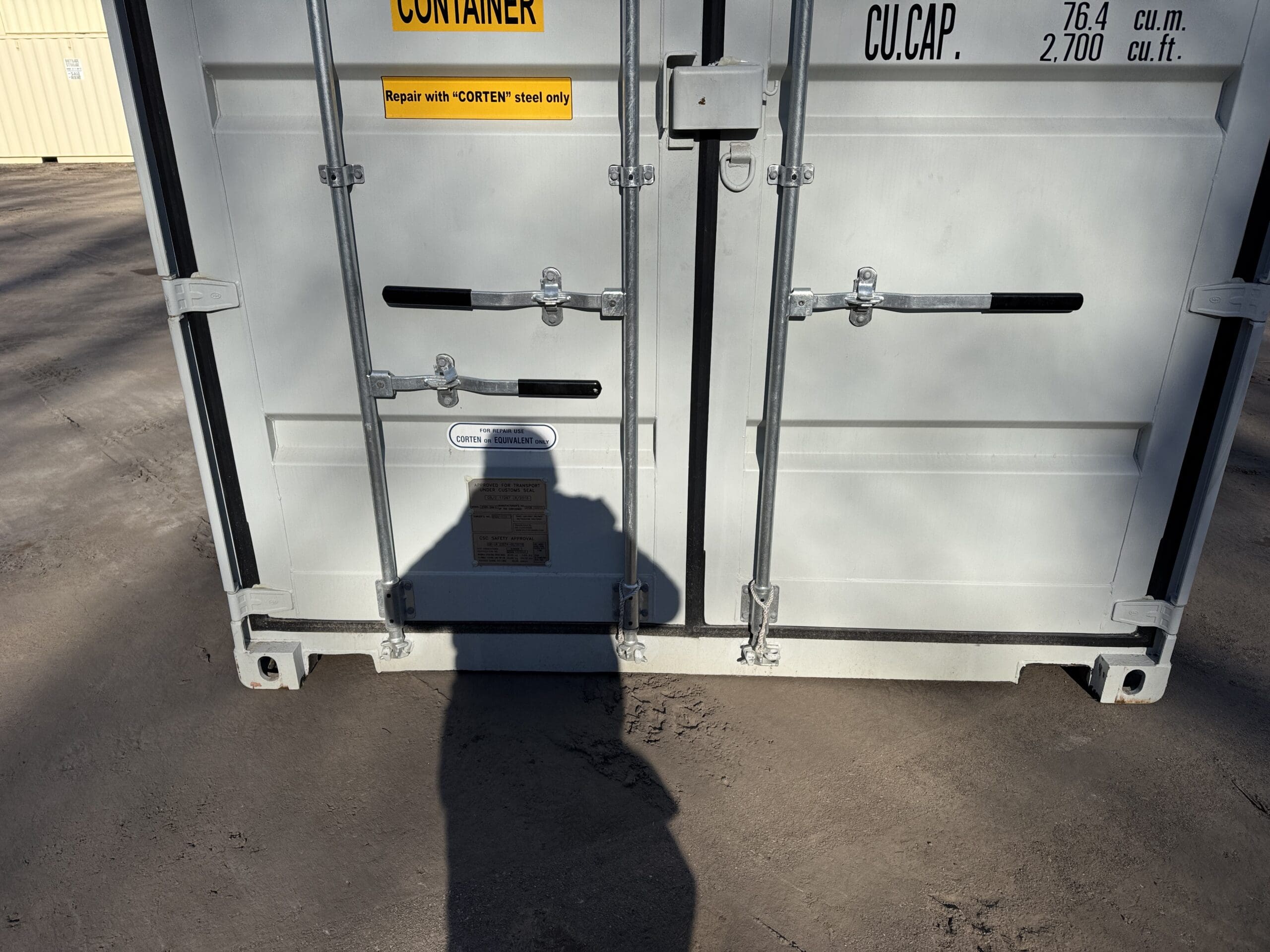 40ft New High Cube Shipping Container – Wind & Watertight – Gray — 40ft — new (image 6 of 12)