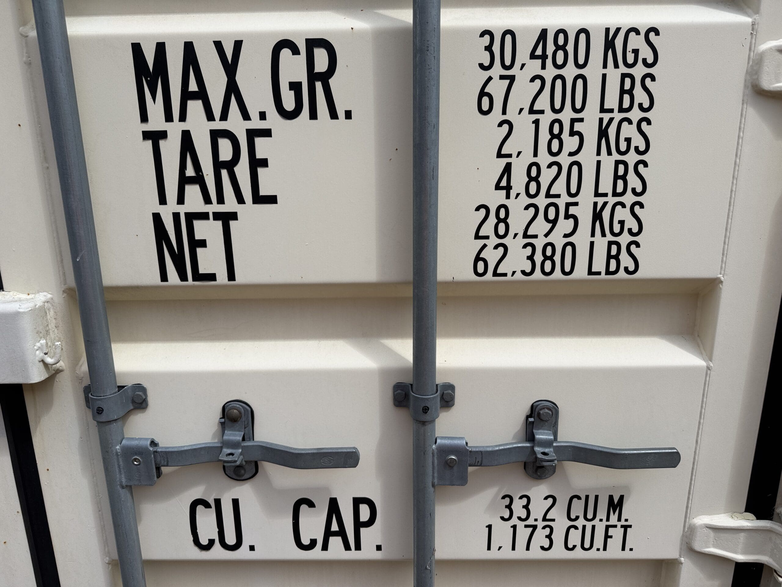 20ft Used Shipping Container – Wind & Watertight – Beige — 20ft — used (image 8 of 12)