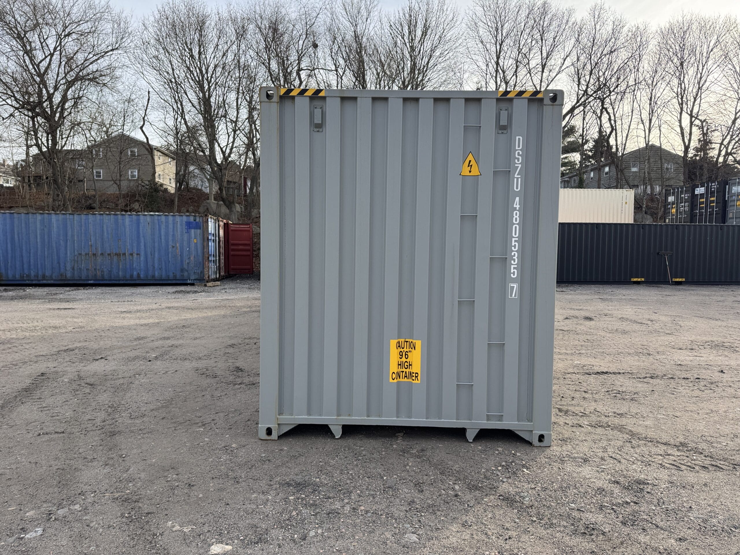 40ft New High Cube Shipping Container – Wind & Watertight – Gray — 40ft — new (image 11 of 12)