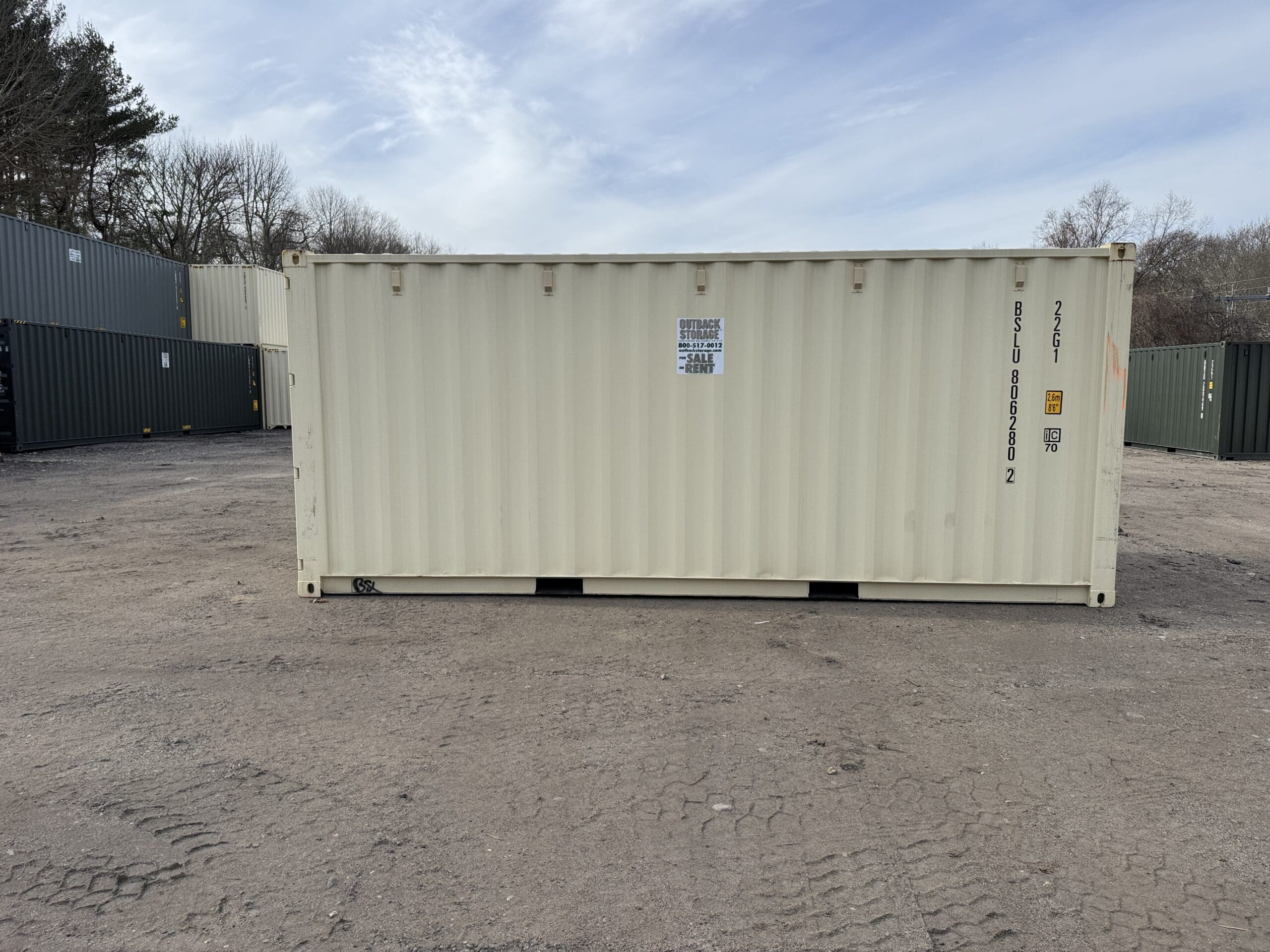 20ft New Shipping Container – Wind & Watertight – Beige — 20ft — new (image 9 of 12)