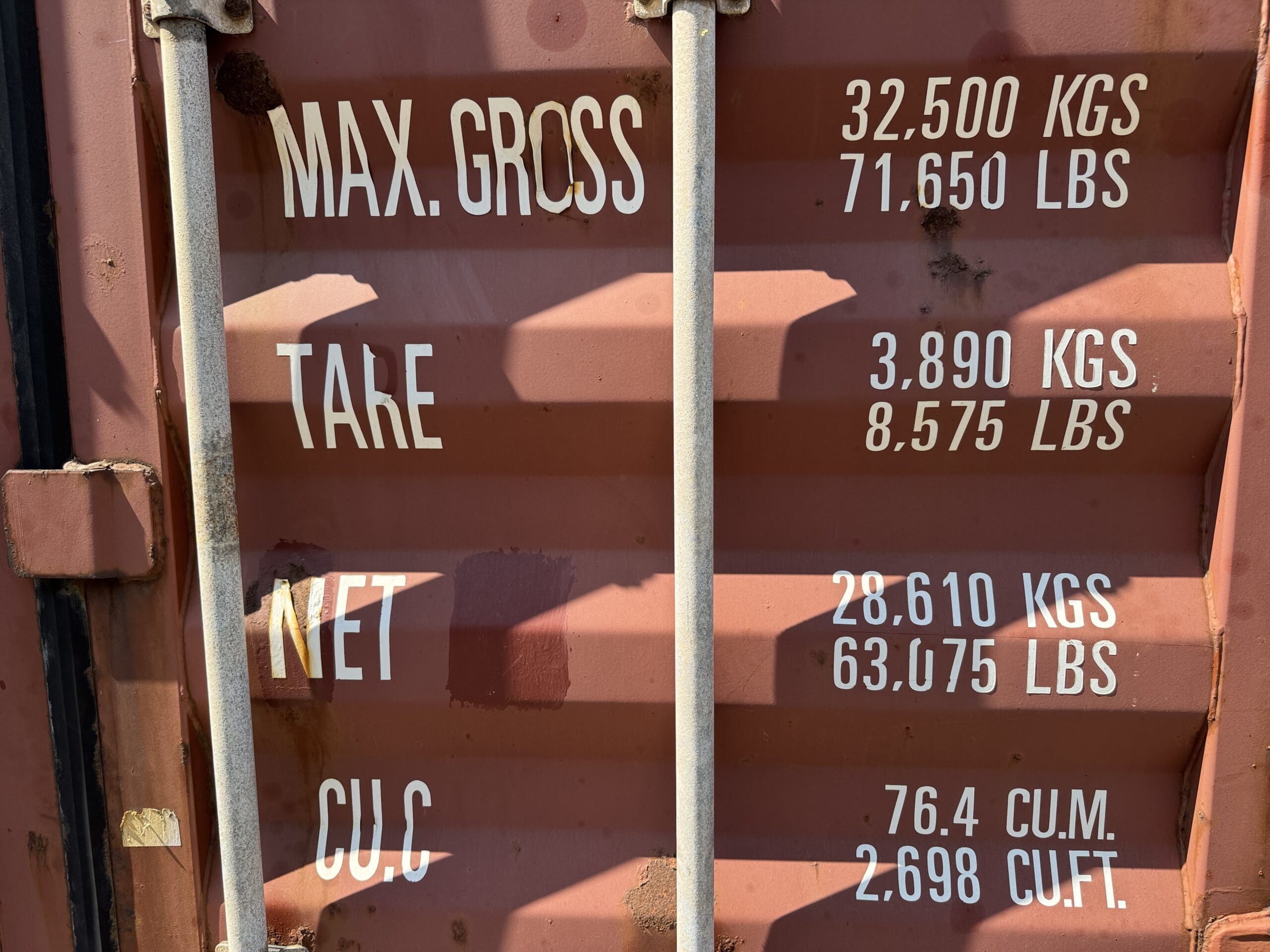 40ft Used High Cube Shipping Container – Wind & Watertight – Red — 40ft — used (image 5 of 12)