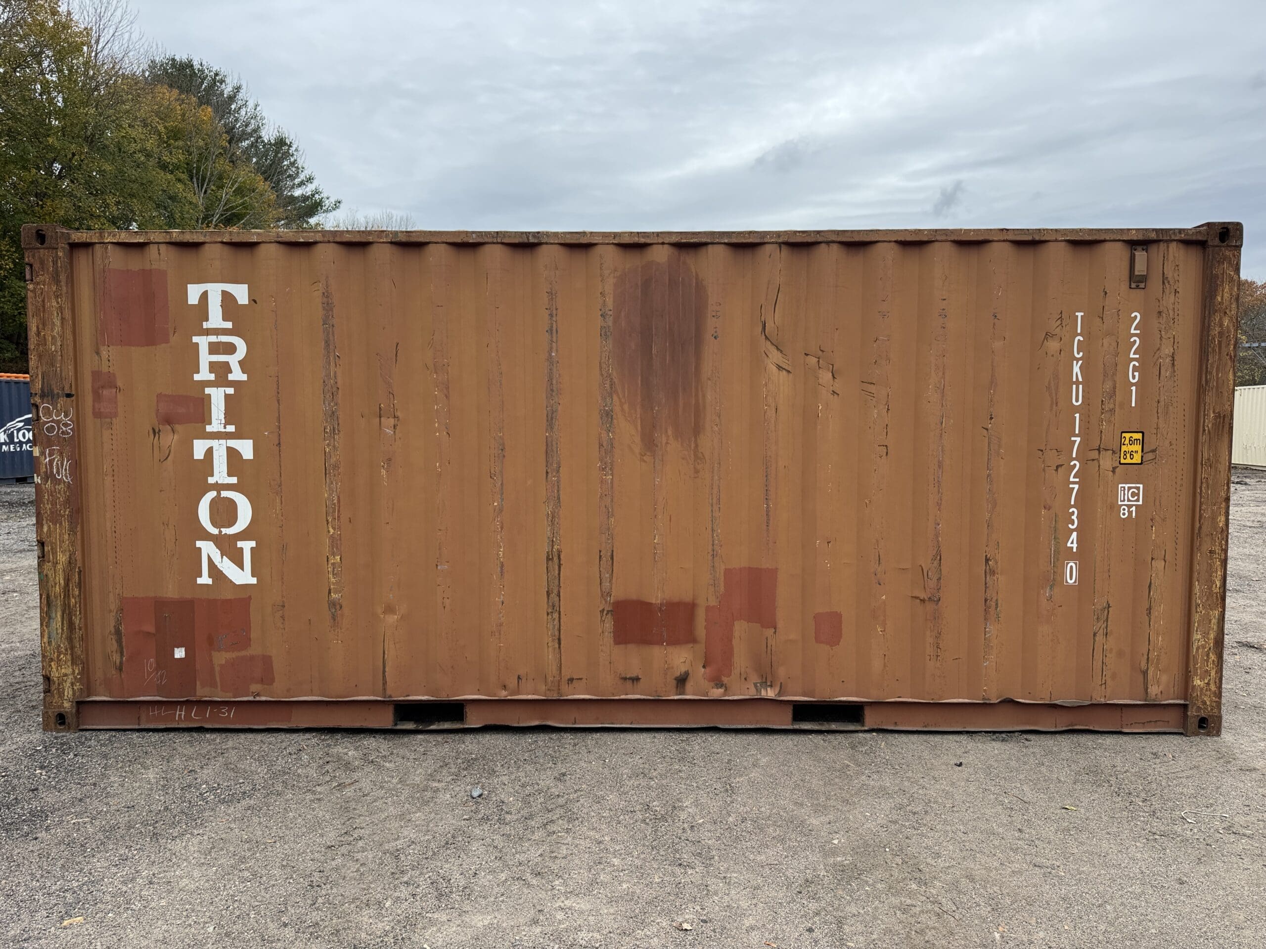 20ft Used Shipping Container – Wind & Watertight – Burnt Orange — 20ft — used (image 7 of 12)
