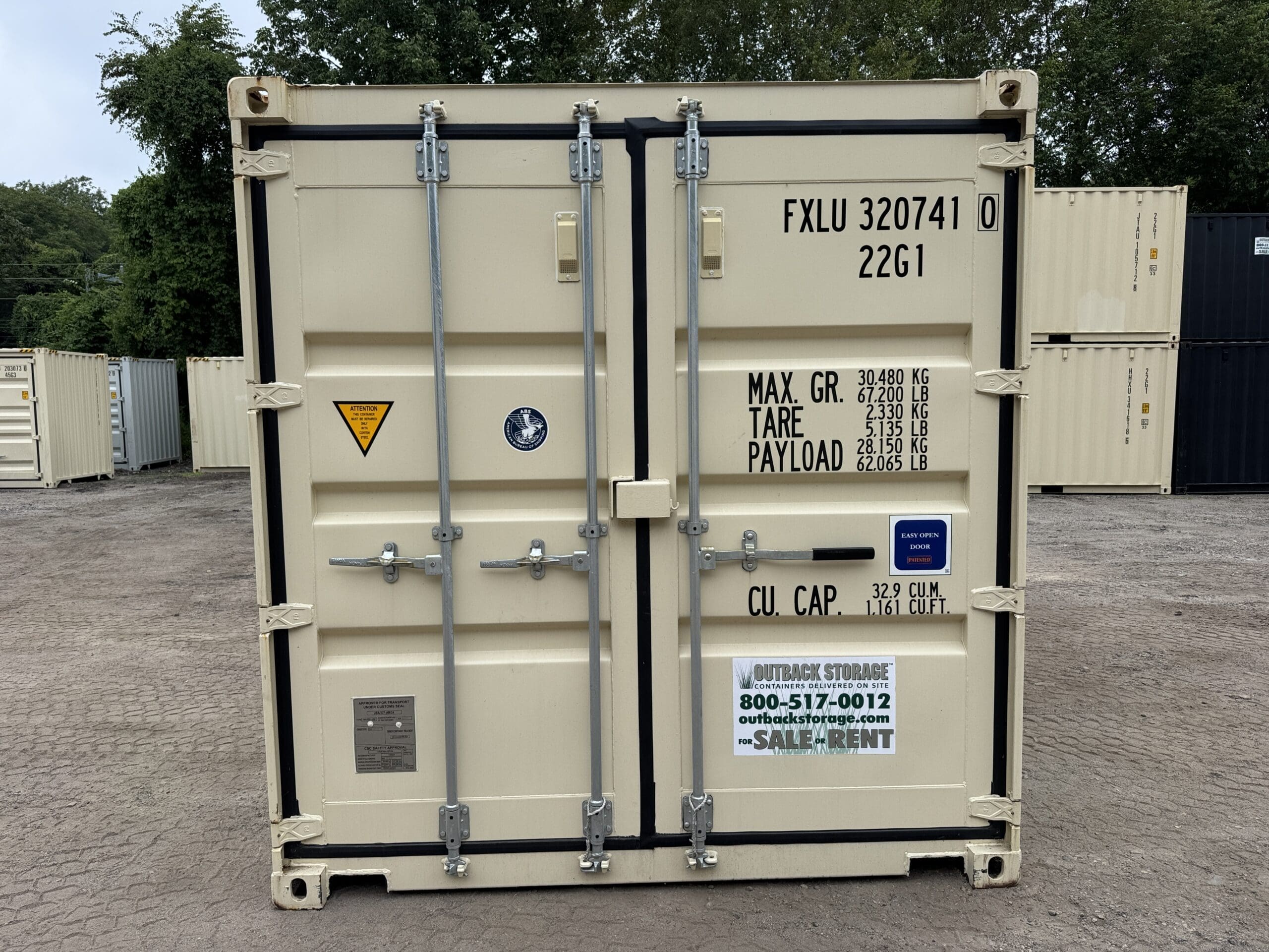 20ft New Shipping Container – Wind & Watertight – Beige — 20ft — new (image 3 of 12)