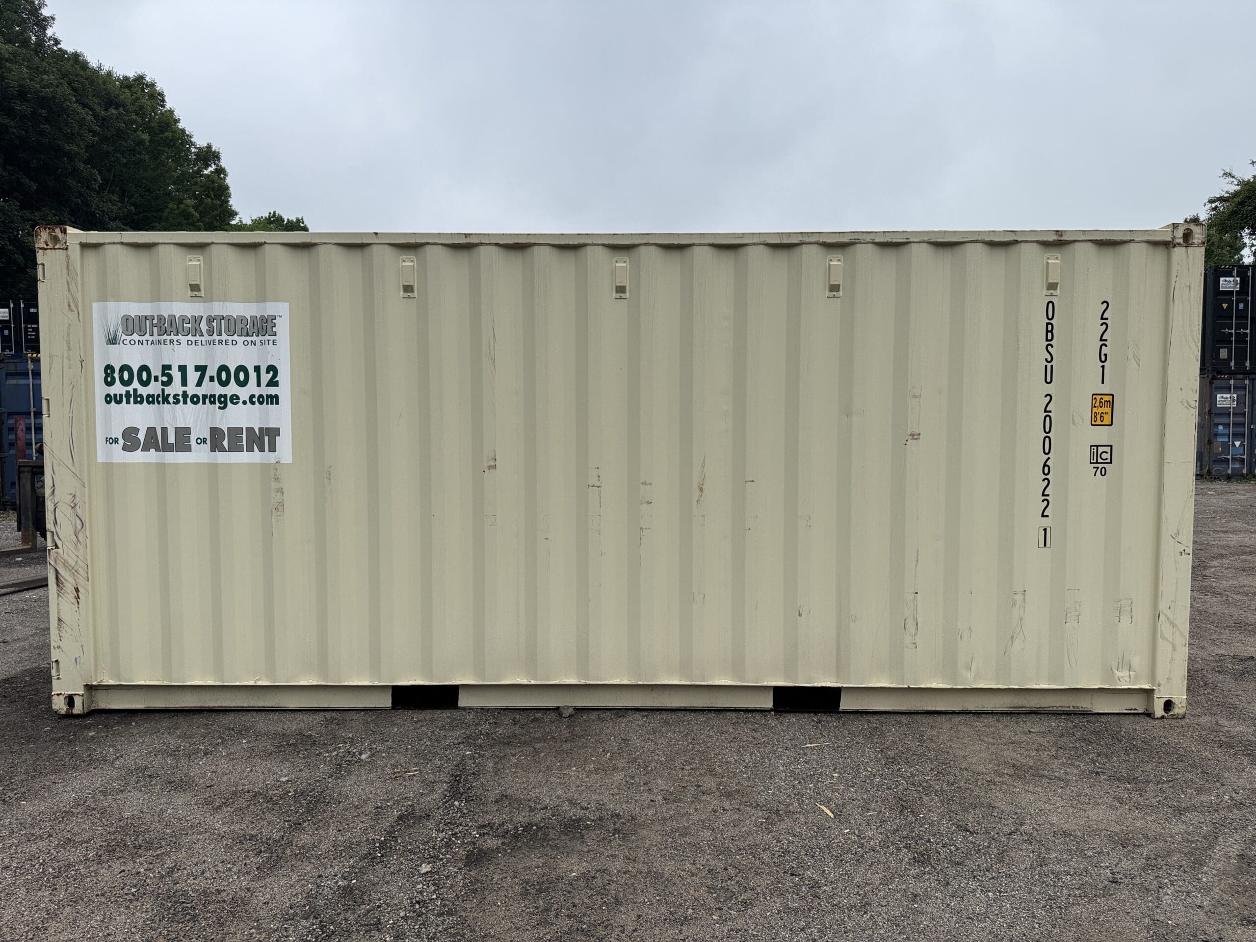 20ft New Shipping Container – Wind & Watertight – Beige — 20ft — new (image 12 of 12)