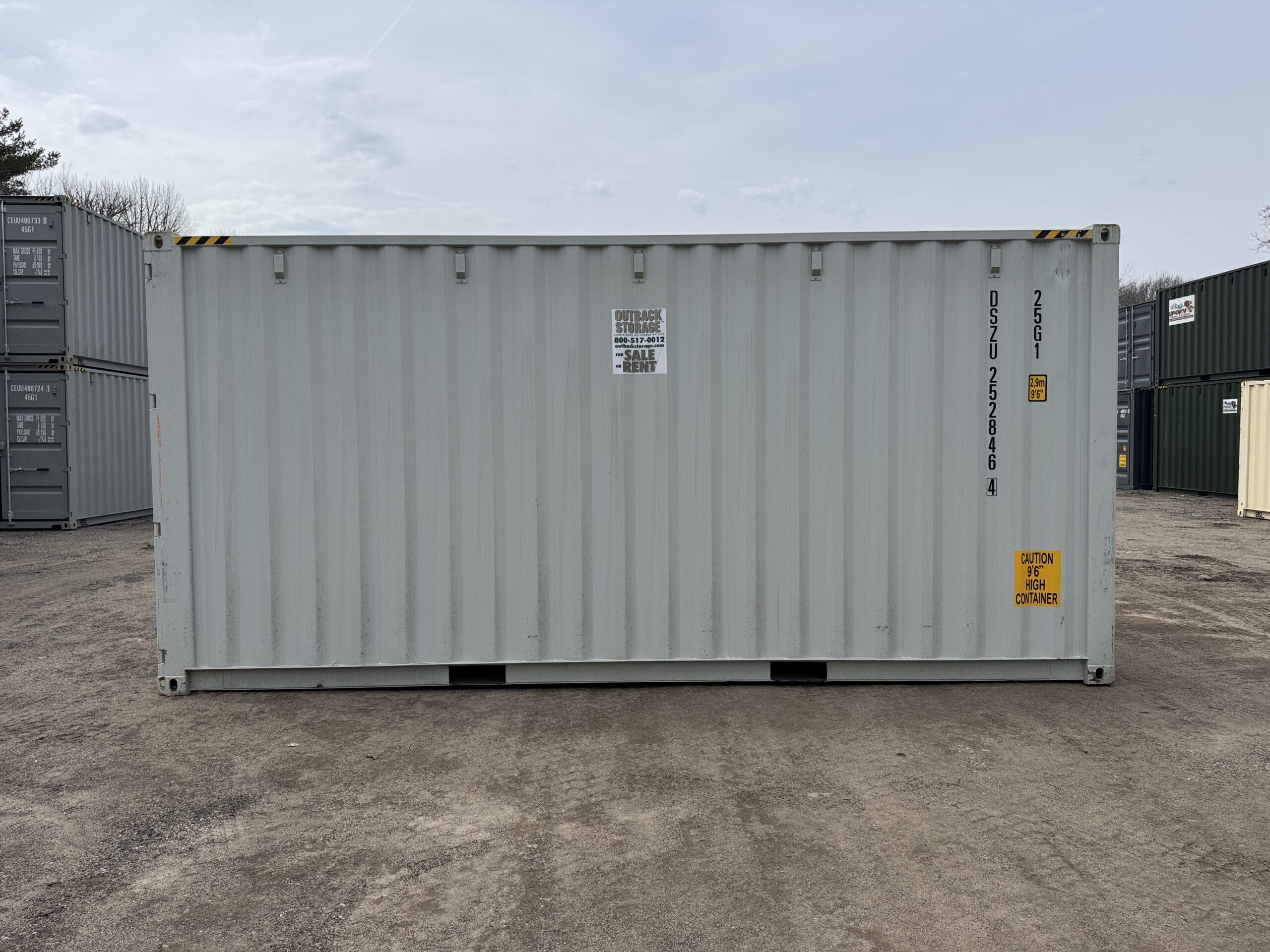 20ft New High Cube Shipping Container – Wind & Watertight – Gray — 20ft — new (image 8 of 12)