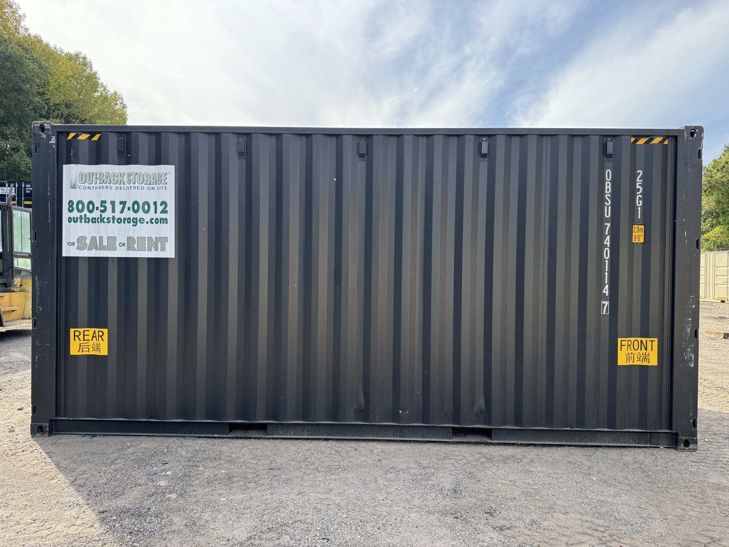 20ft New High Cube Shipping Container – Wind & Watertight – Black — 20ft — new (image 12 of 12)