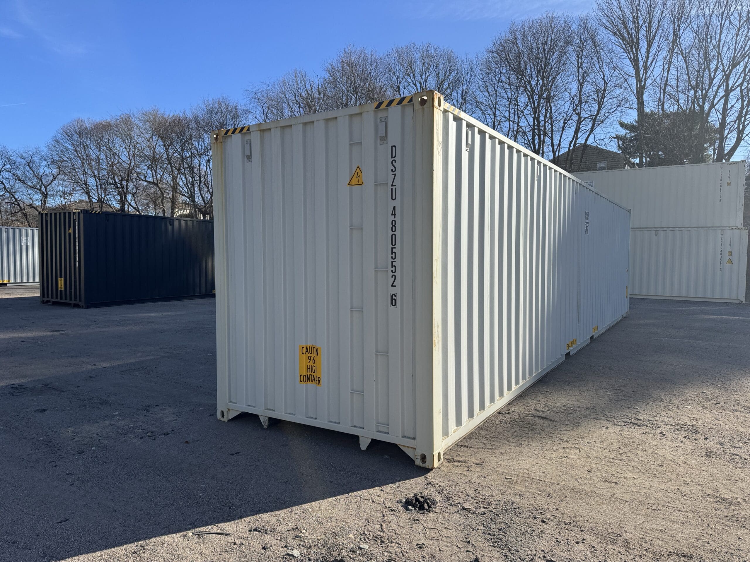 40ft New High Cube Shipping Container – Wind & Watertight – Gray — 40ft — new (image 11 of 12)