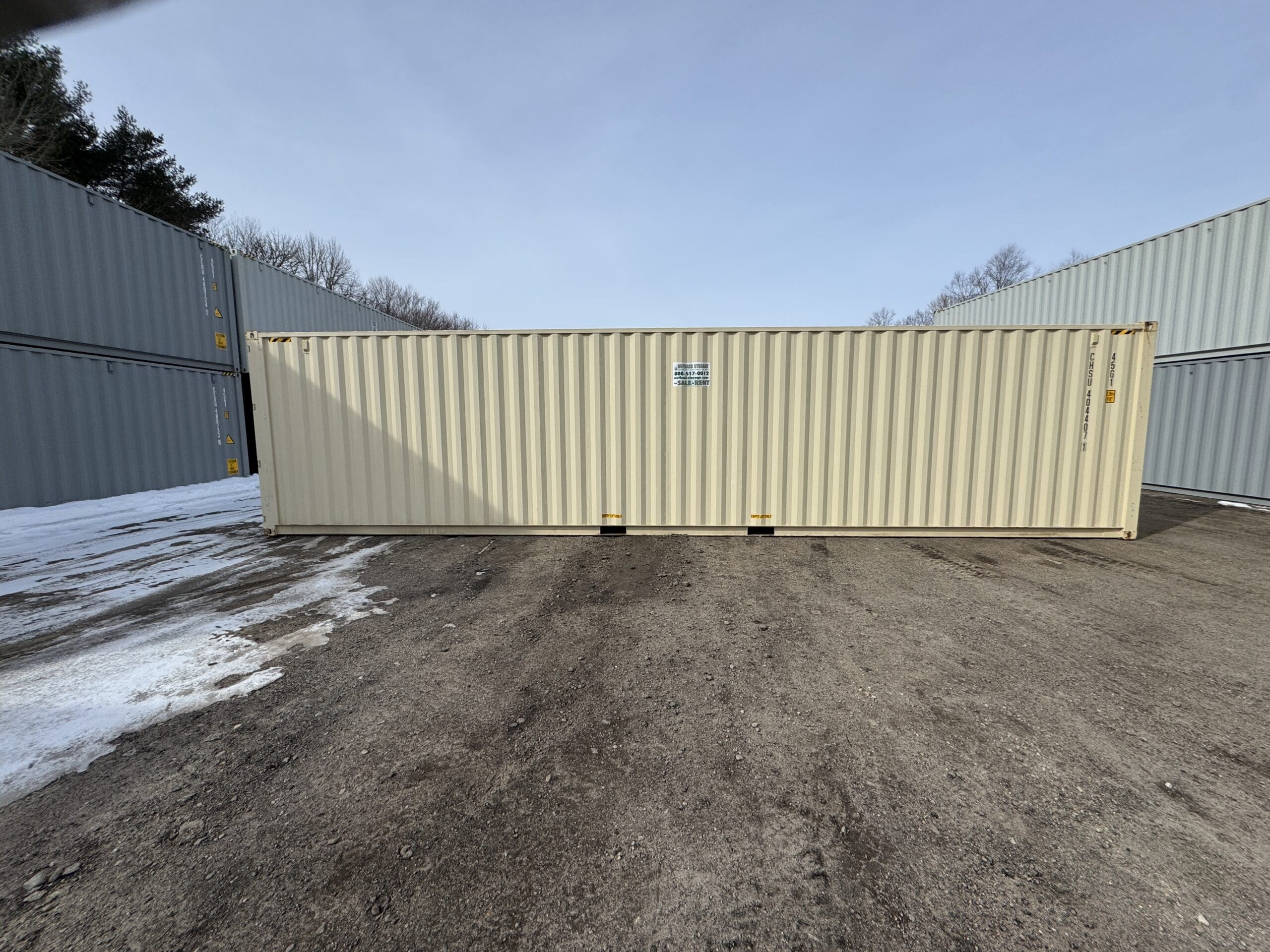 40ft New High Cube Shipping Container – Wind & Watertight – Beige — 40ft — new (image 9 of 12)