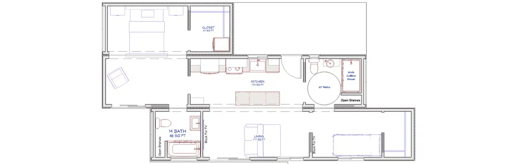 The Huntington – Luxury Two Bedroom Shipping Container Home | Two 40ft + One 20ft Container Home — 20ft — new (image 12 of 12)