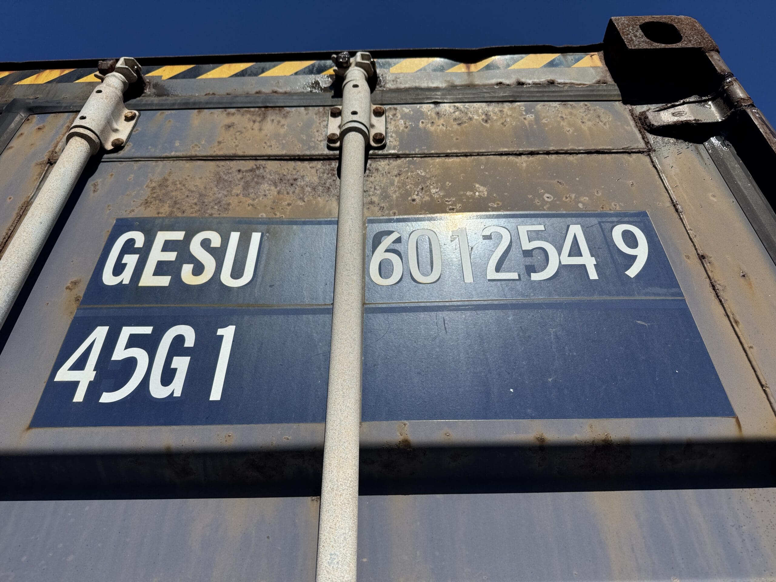 40ft Used High Cube Shipping Container – Wind & Watertight – Blue — 40ft — used (image 2 of 12)