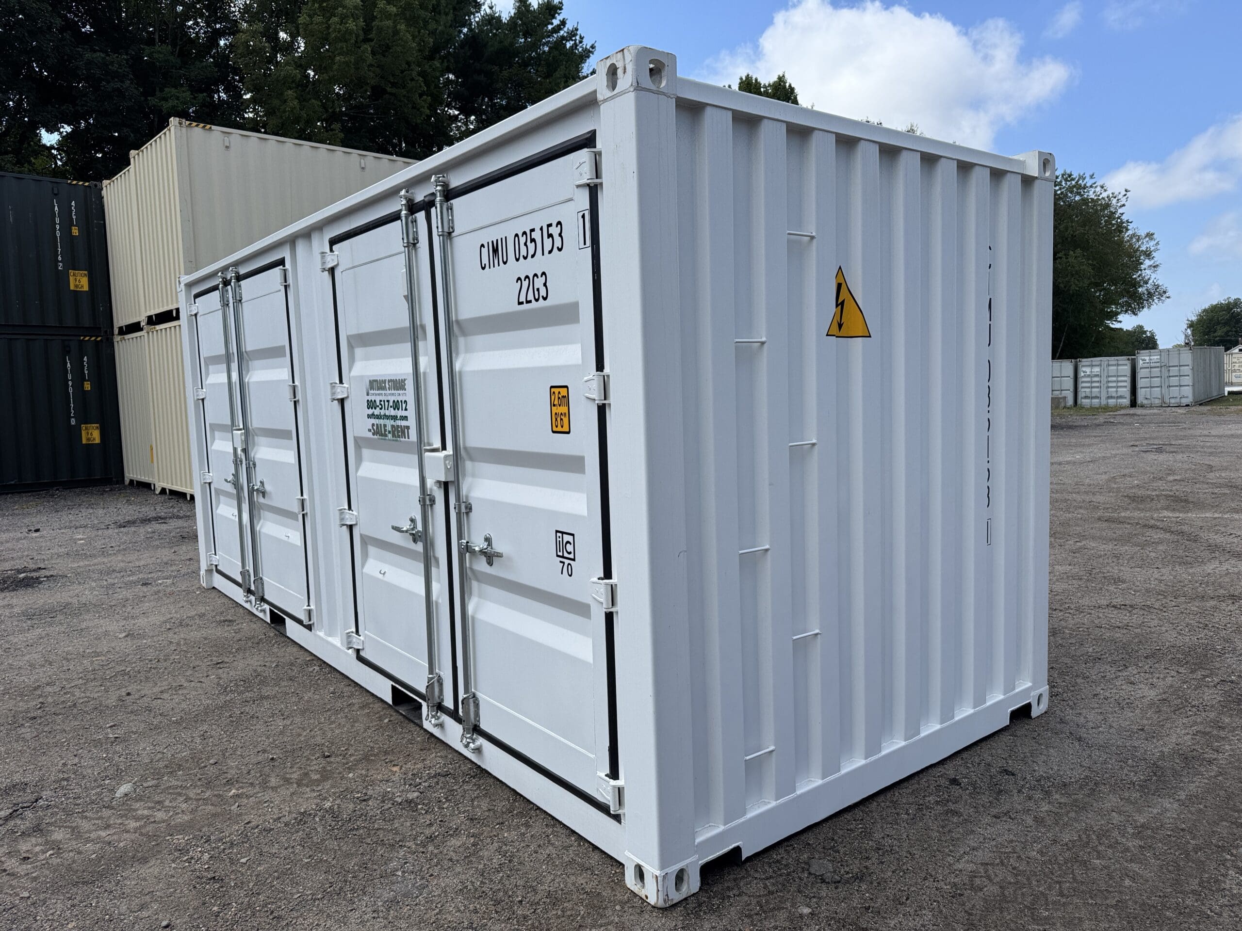 20ft New Shipping Container – Wind & Watertight – White — 20ft — new (image 11 of 12)
