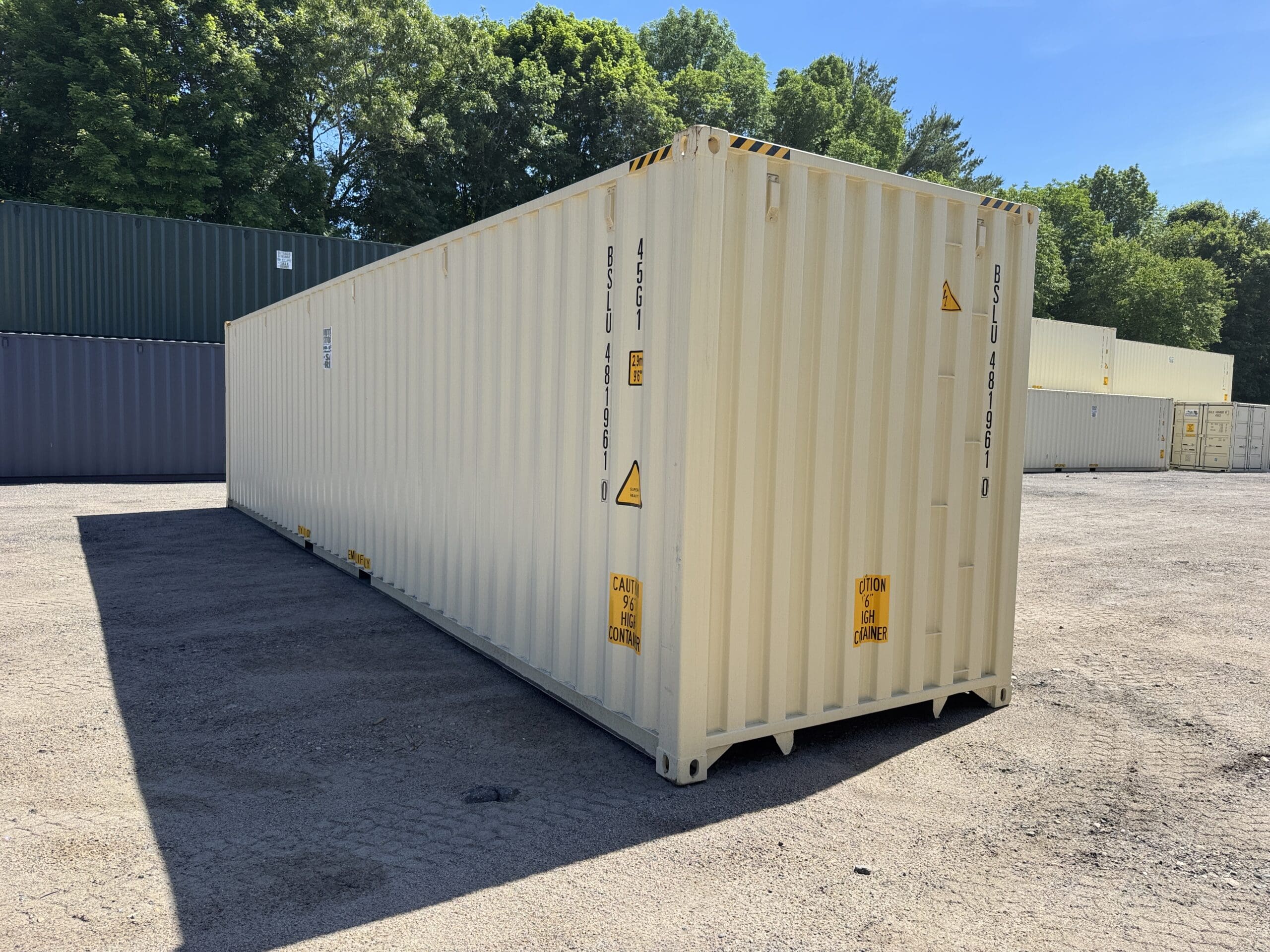 40ft New High Cube Shipping Container – Wind & Watertight – Beige — 40ft — new (image 10 of 12)