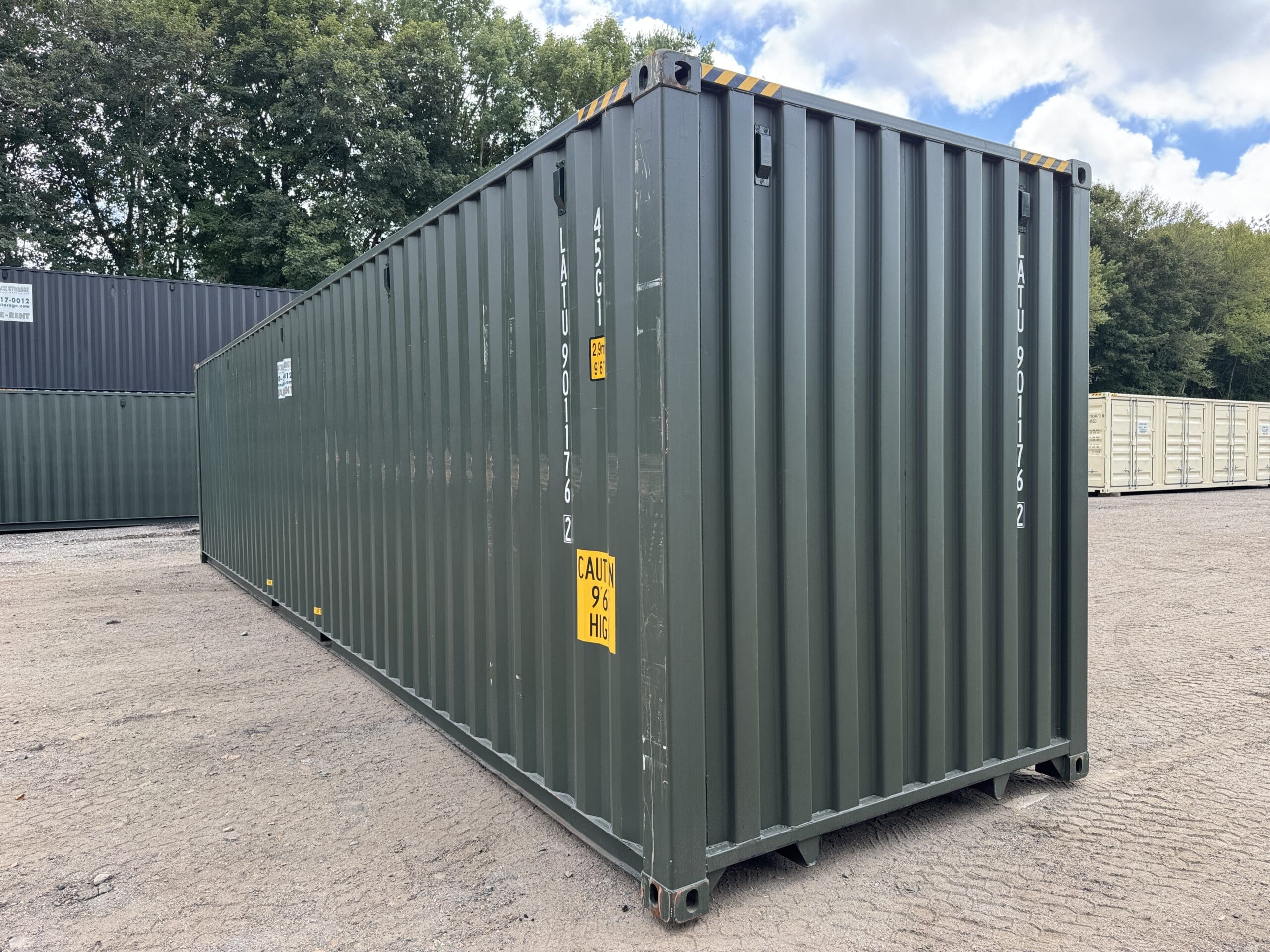40ft New High Cube Shipping Container – Wind & Watertight – Green — 40ft — new (image 11 of 12)