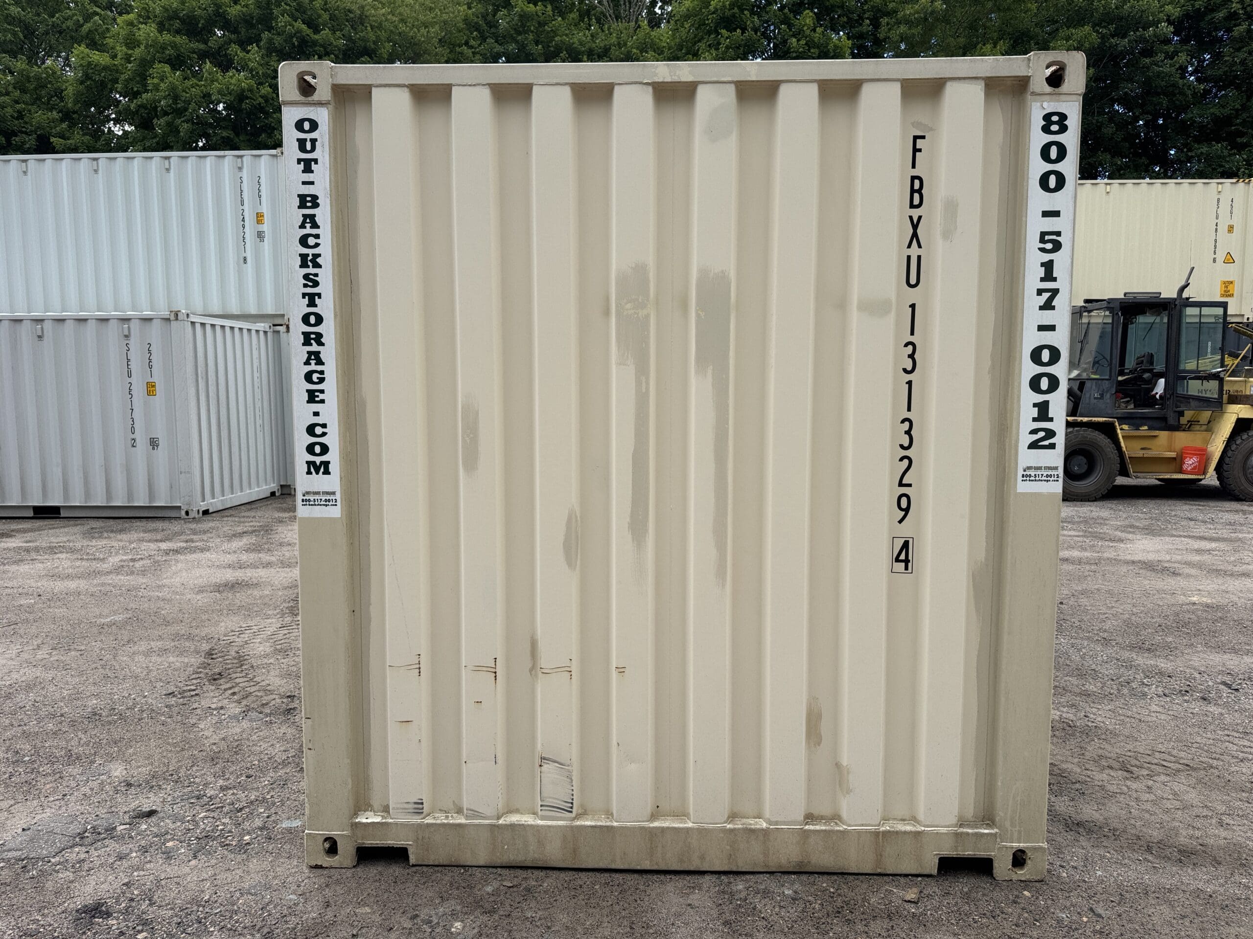 20ft Used Shipping Container – Wind & Watertight – Beige — 20ft — used (image 11 of 12)