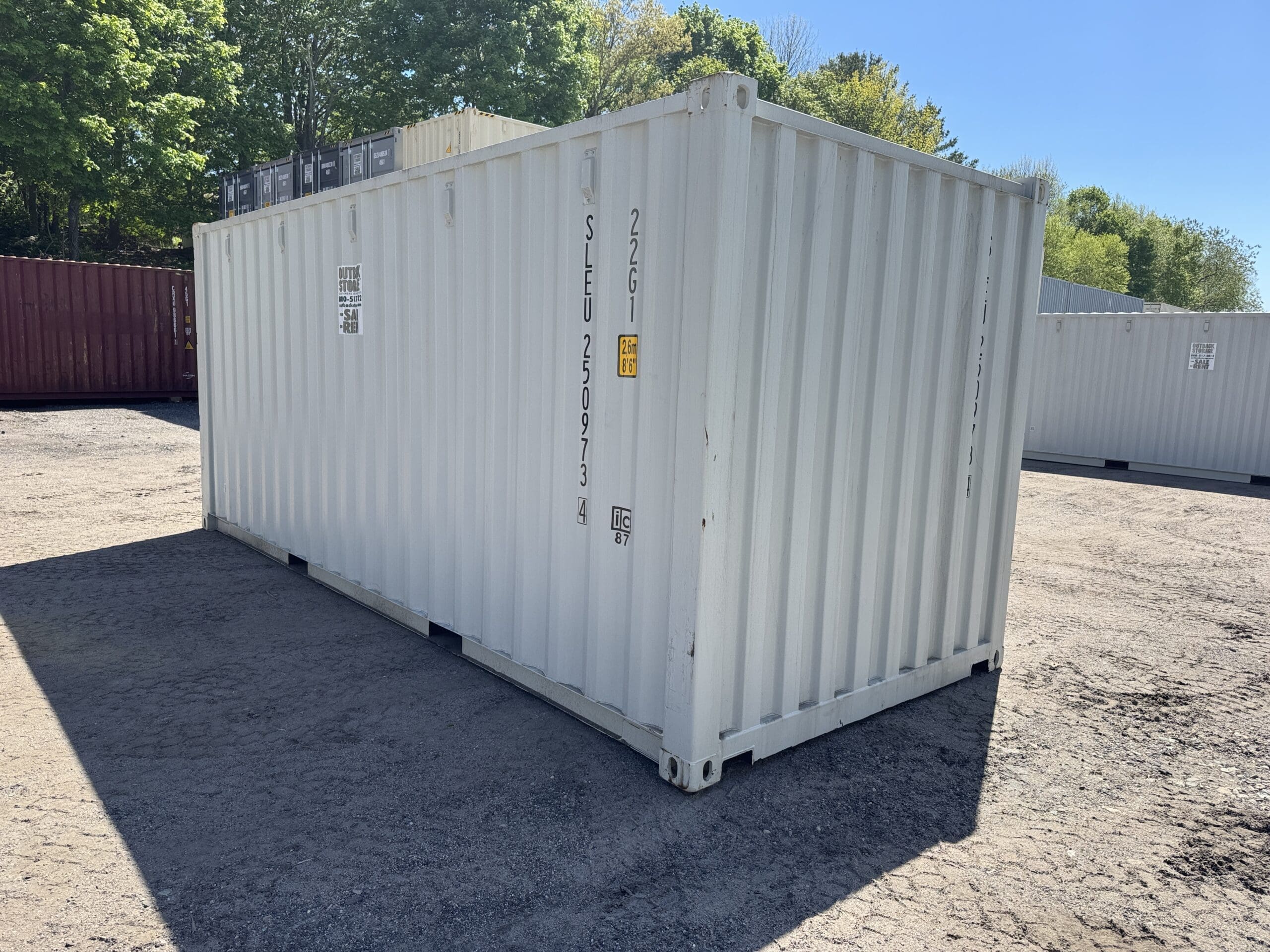 20ft New Shipping Container – Wind & Watertight – Gray — 20ft — new (image 10 of 12)