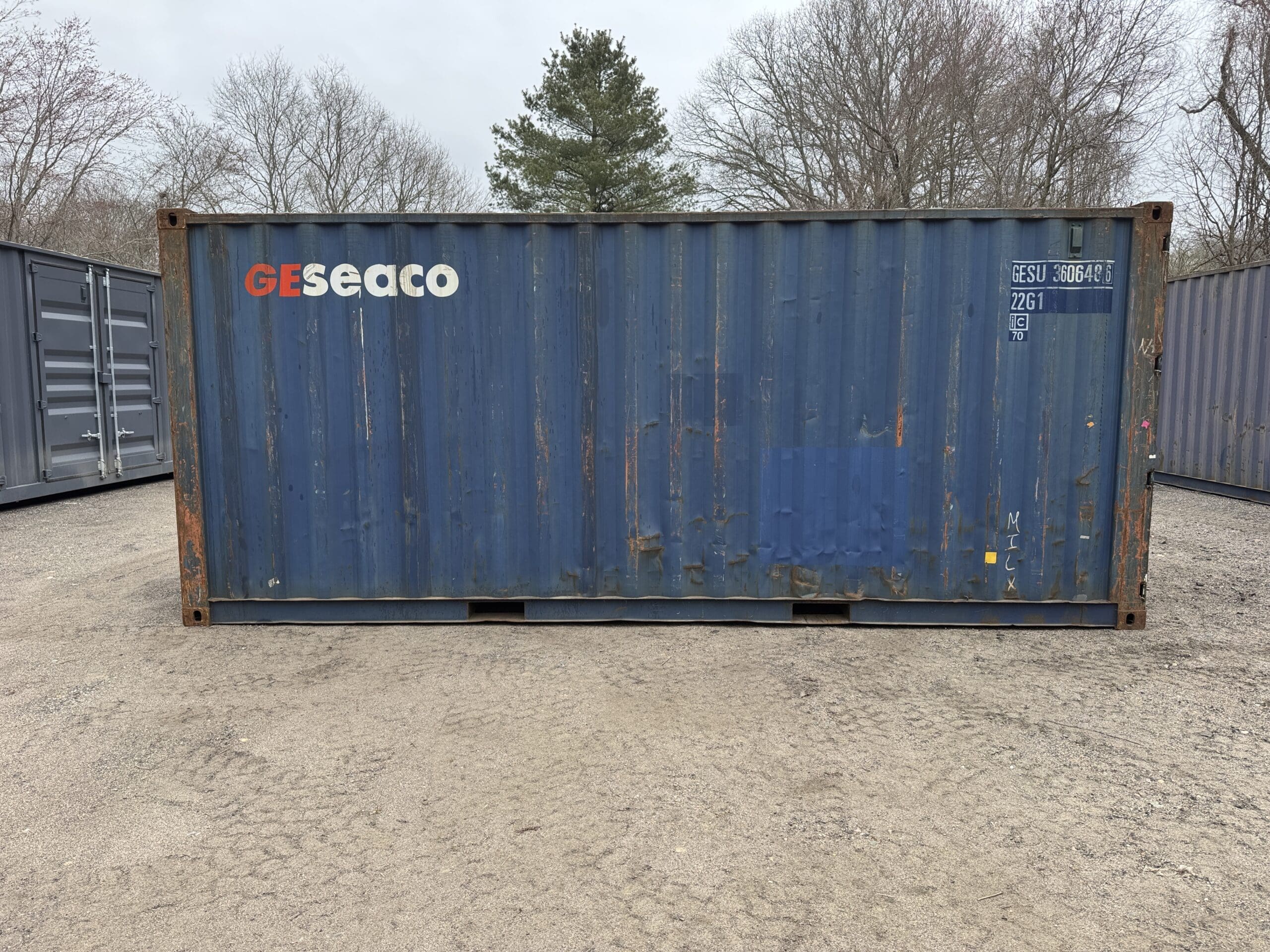 20ft Used Shipping Container – Wind & Watertight – Blue — 20ft — used (image 11 of 12)