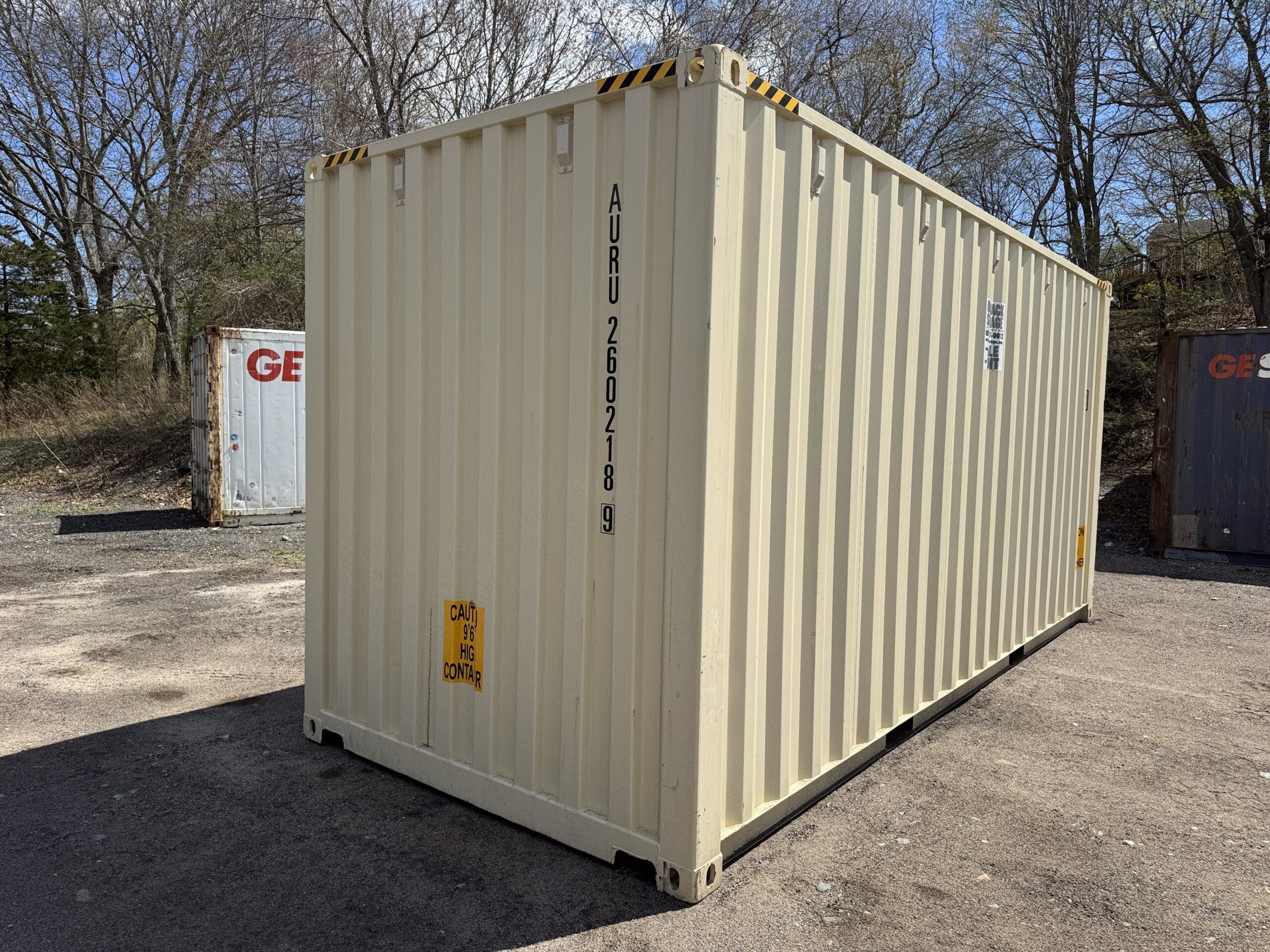 20ft New High Cube Shipping Container – Wind & Watertight – Beige — 20ft — new (image 12 of 12)
