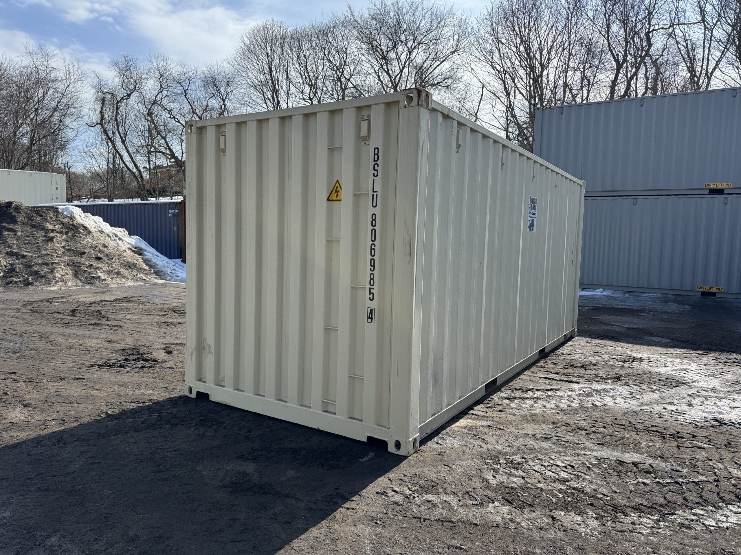 20ft New Shipping Container – Wind & Watertight – Beige — 20ft — new (image 12 of 12)