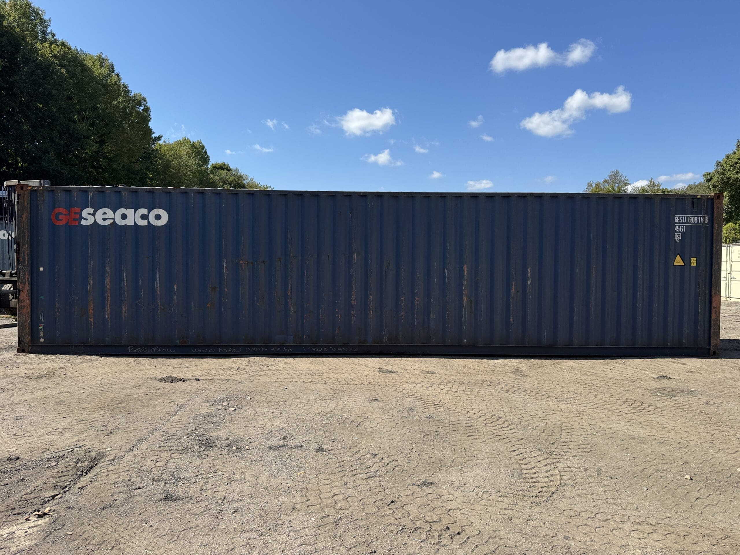 40ft Used High Cube Shipping Container – Wind & Watertight – Blue — 40ft — used (image 6 of 12)