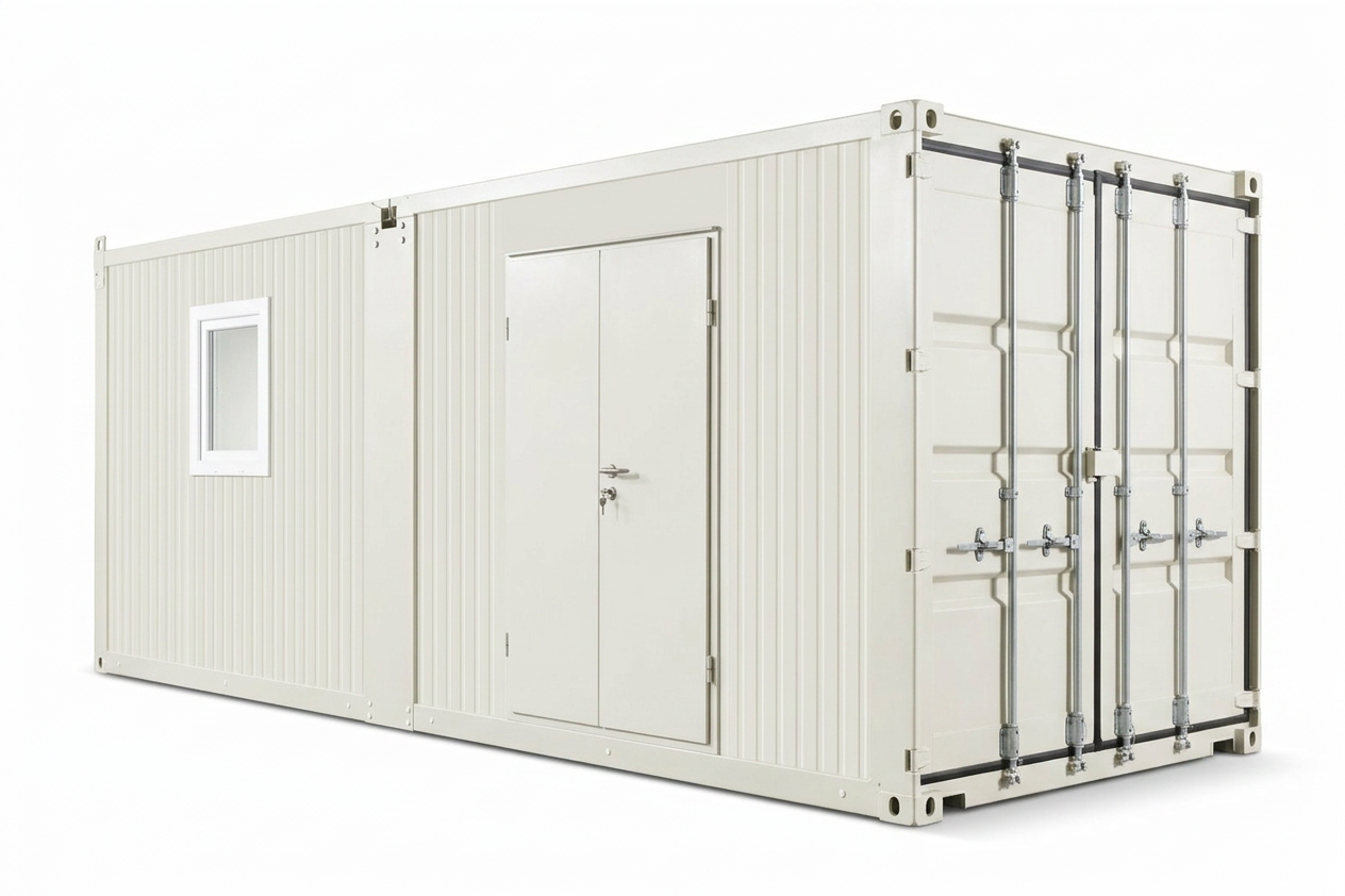6.5m x 4.6m Side Linked Flat Pack Container Office — Flat Pack Containers (image 2 of 4)