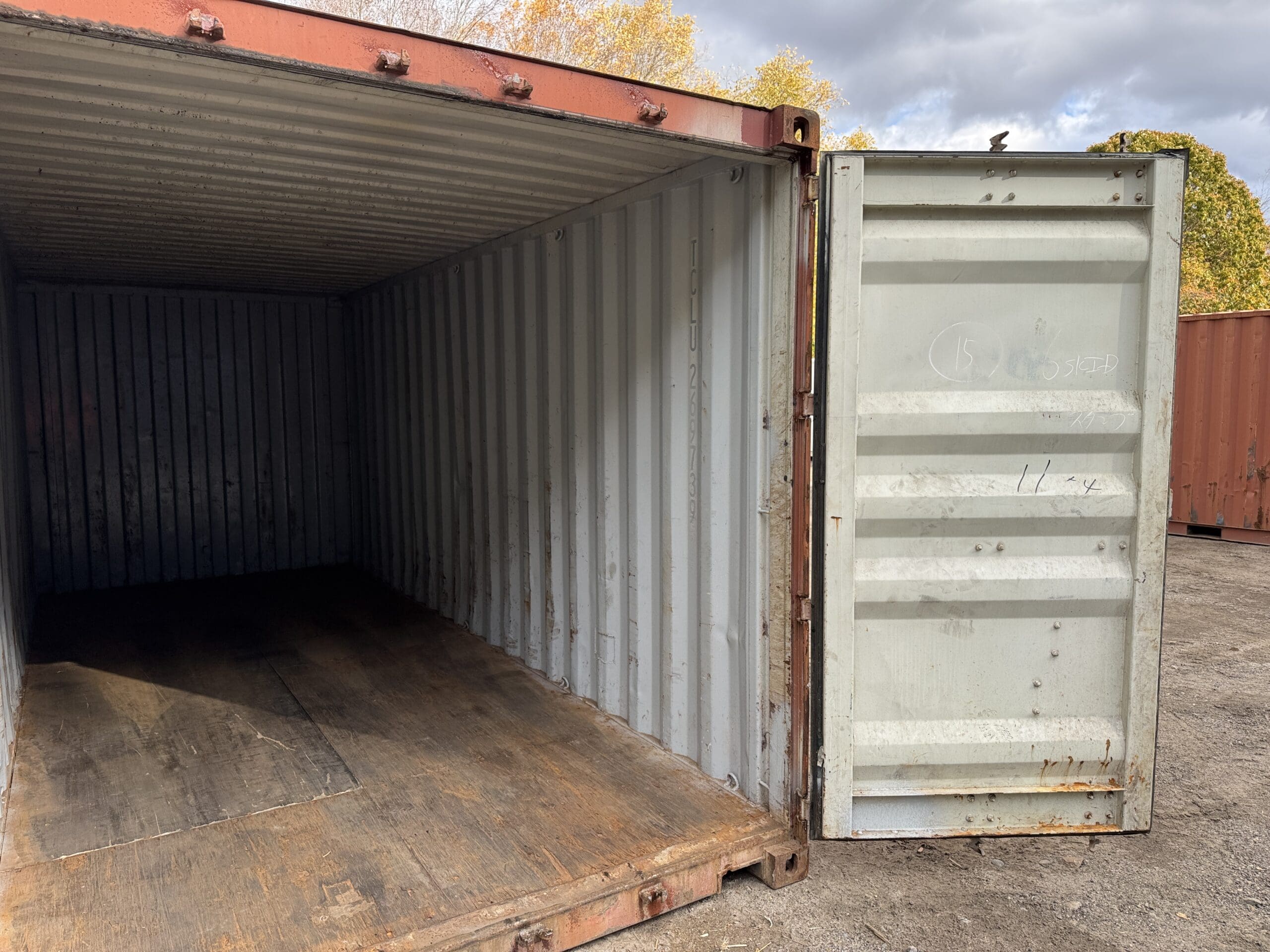 20ft Used Shipping Container – Wind & Watertight – Red — 20ft — used (image 4 of 12)