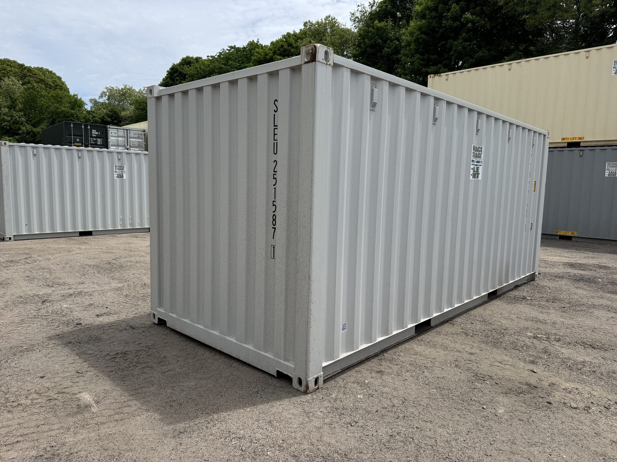 20ft New Shipping Container – Wind & Watertight – Gray — 20ft — new (image 12 of 12)