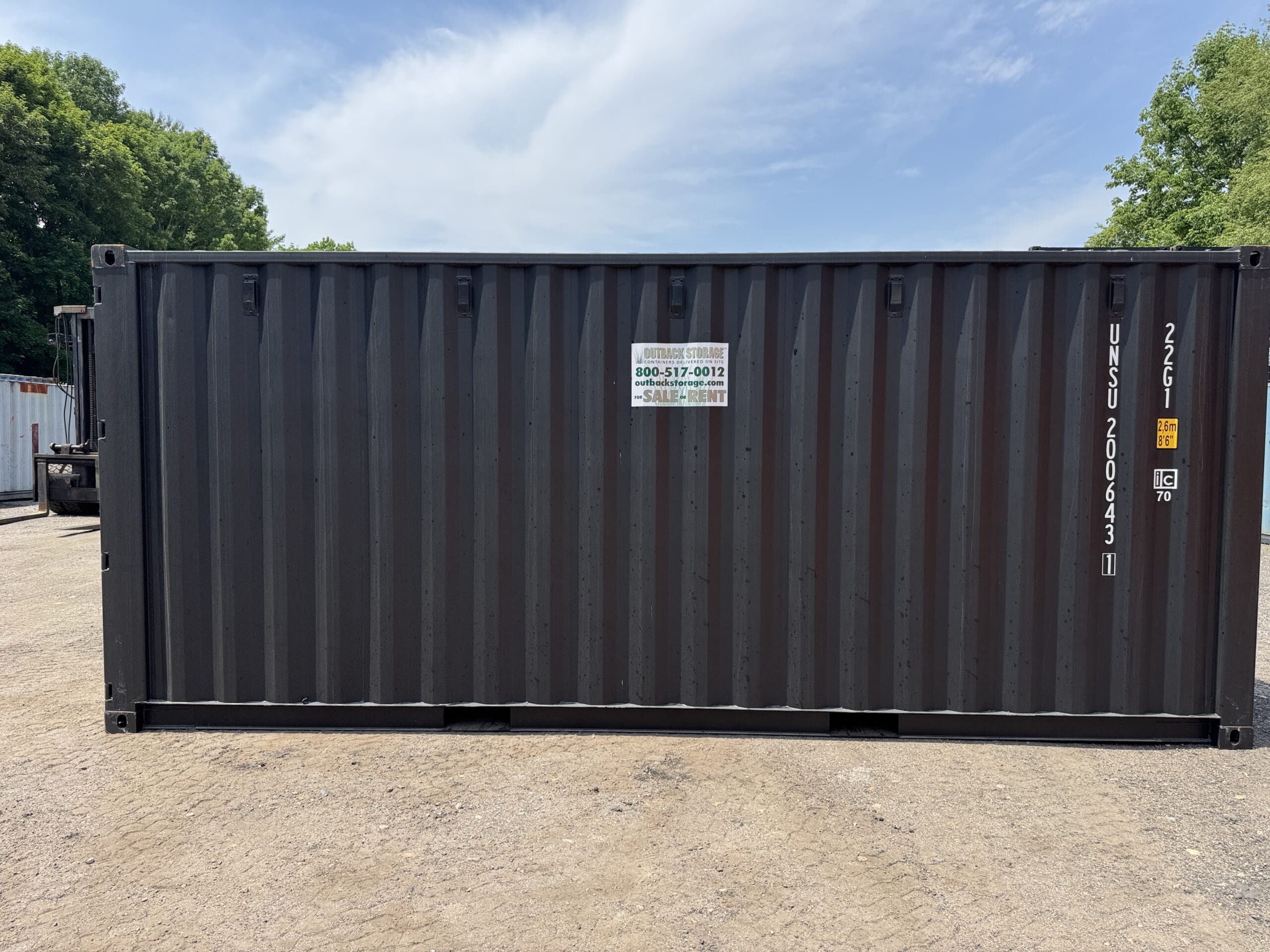 20ft New Shipping Container – Wind & Watertight – Black — 20ft — new (image 12 of 12)