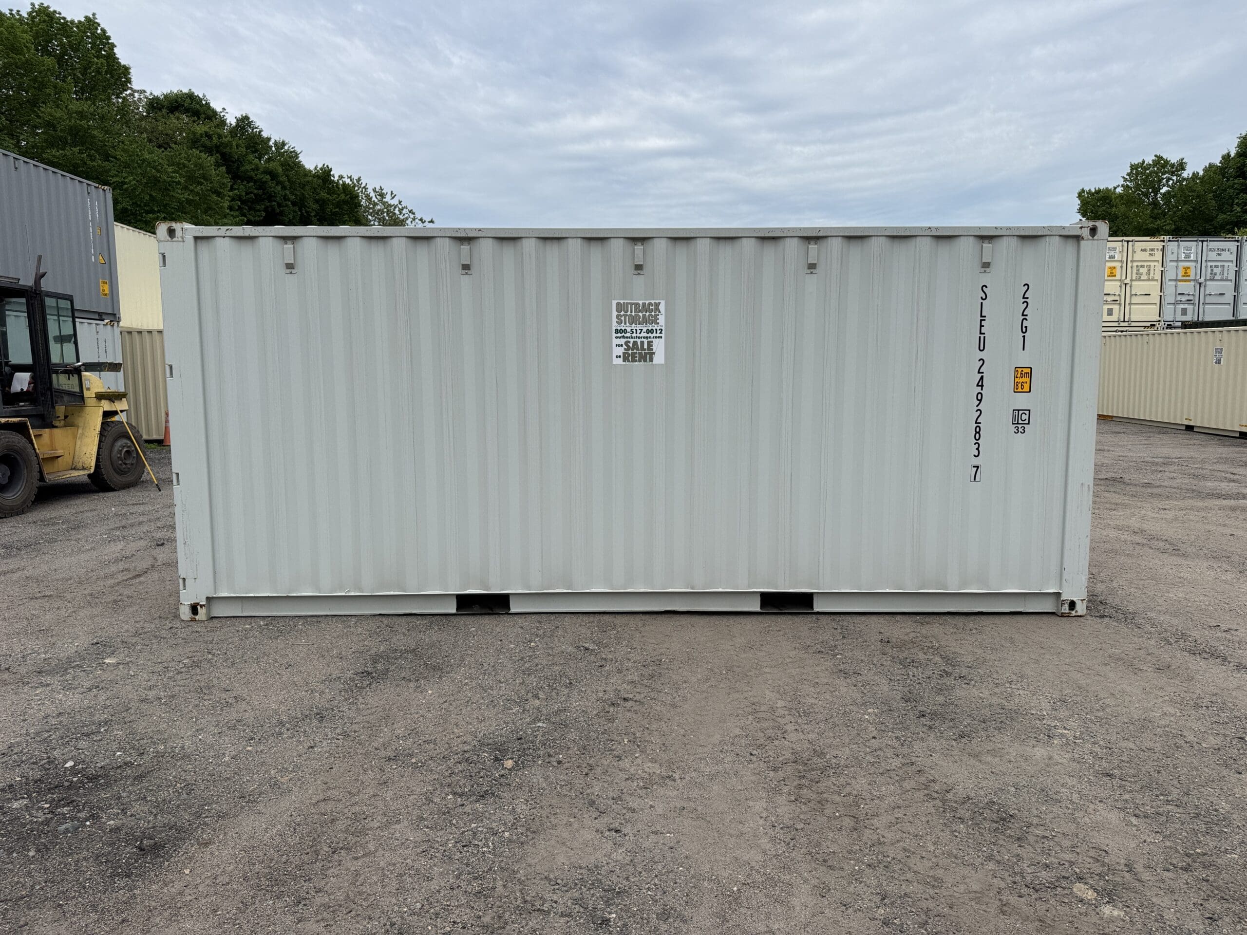 20ft New Shipping Container – Wind & Watertight – Gray — 20ft — new (image 9 of 12)