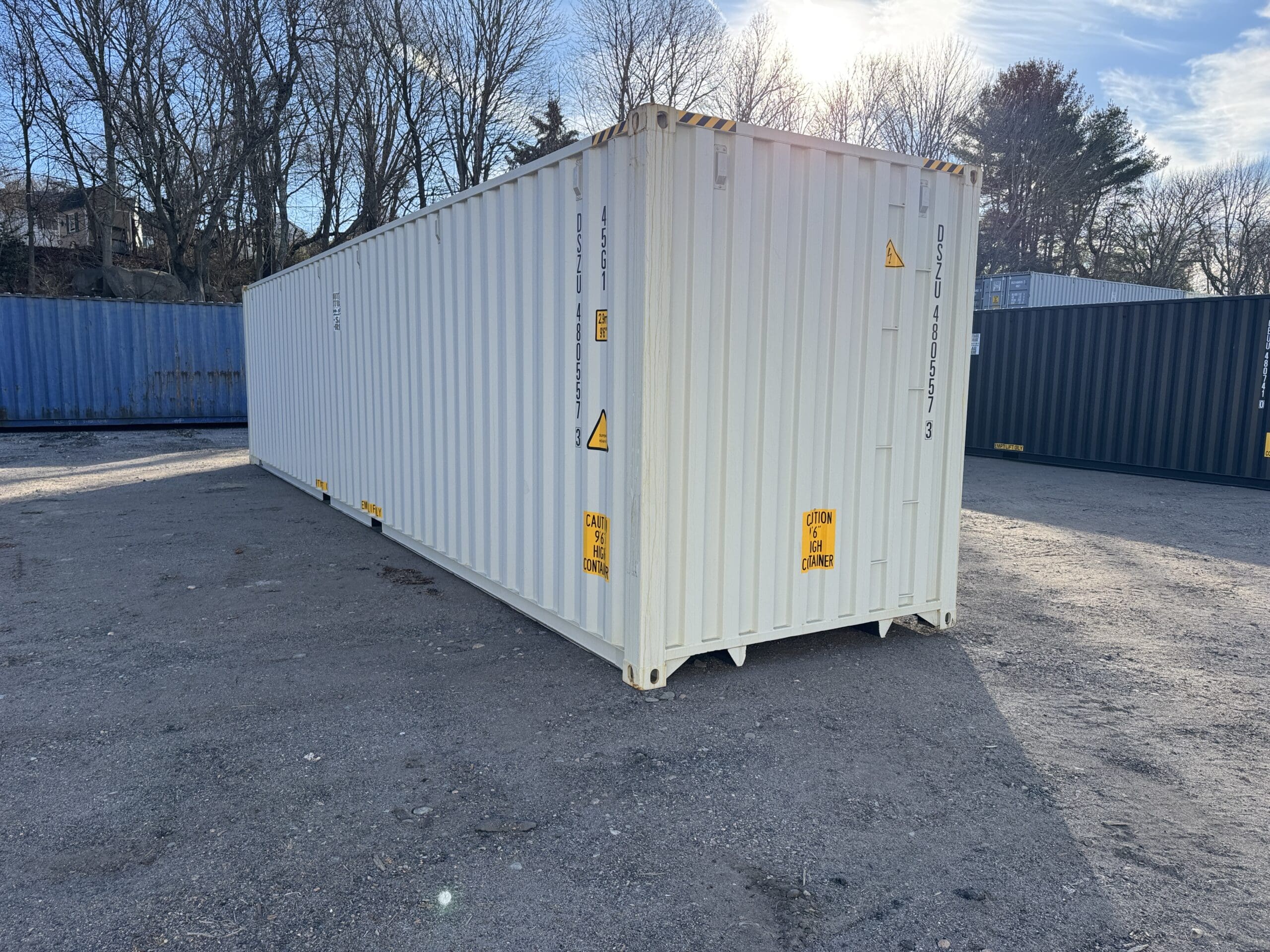 40ft New High Cube Shipping Container – Wind & Watertight – Gray — 40ft — new (image 9 of 12)