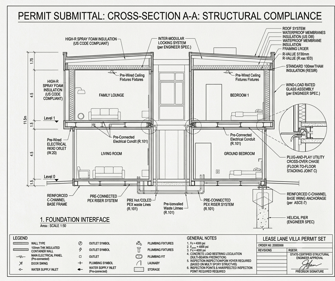Luxury 3 Bedroom Prefabricated Modular Container Home Villa for Sale — 20ft — new (image 21 of 27)