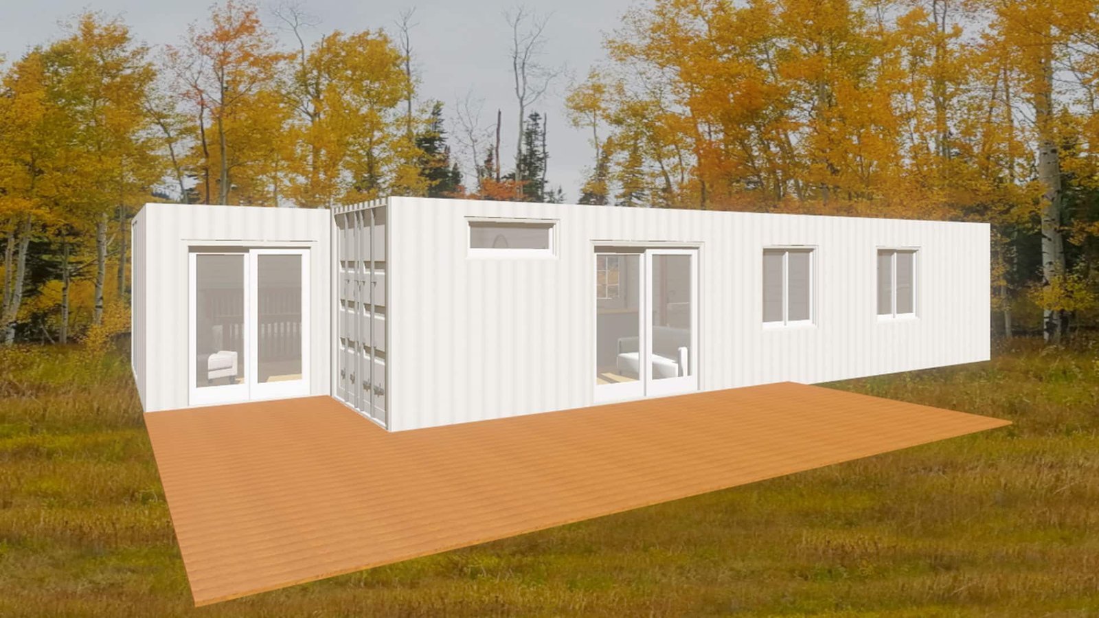 The Huntington 20ft for Sale — Front Exterior View | Outback Shipping Containers The Huntington – Luxury Two Bedroom Shipping Container Home | Two 40ft + One 20ft Container Home — 20ft — new (image 1 of 12)