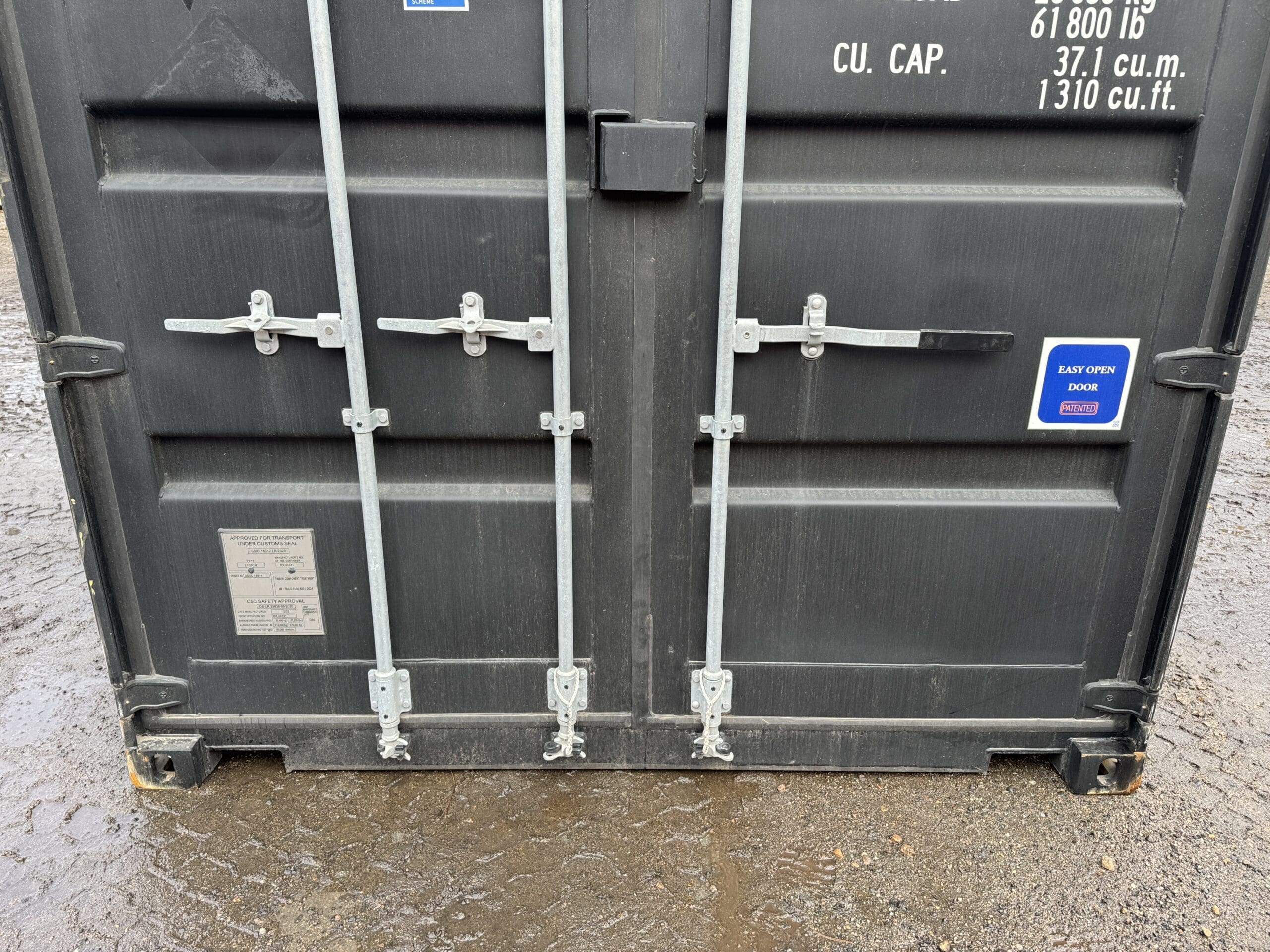 20ft New High Cube Shipping Container – Wind & Watertight – Black — 20ft — new (image 6 of 12)