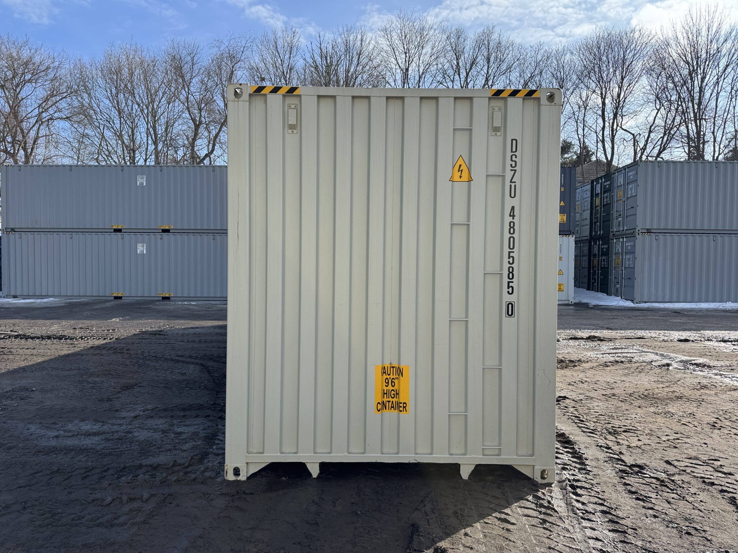40ft New High Cube Shipping Container – Wind & Watertight – Gray — 40ft — new (image 10 of 12)