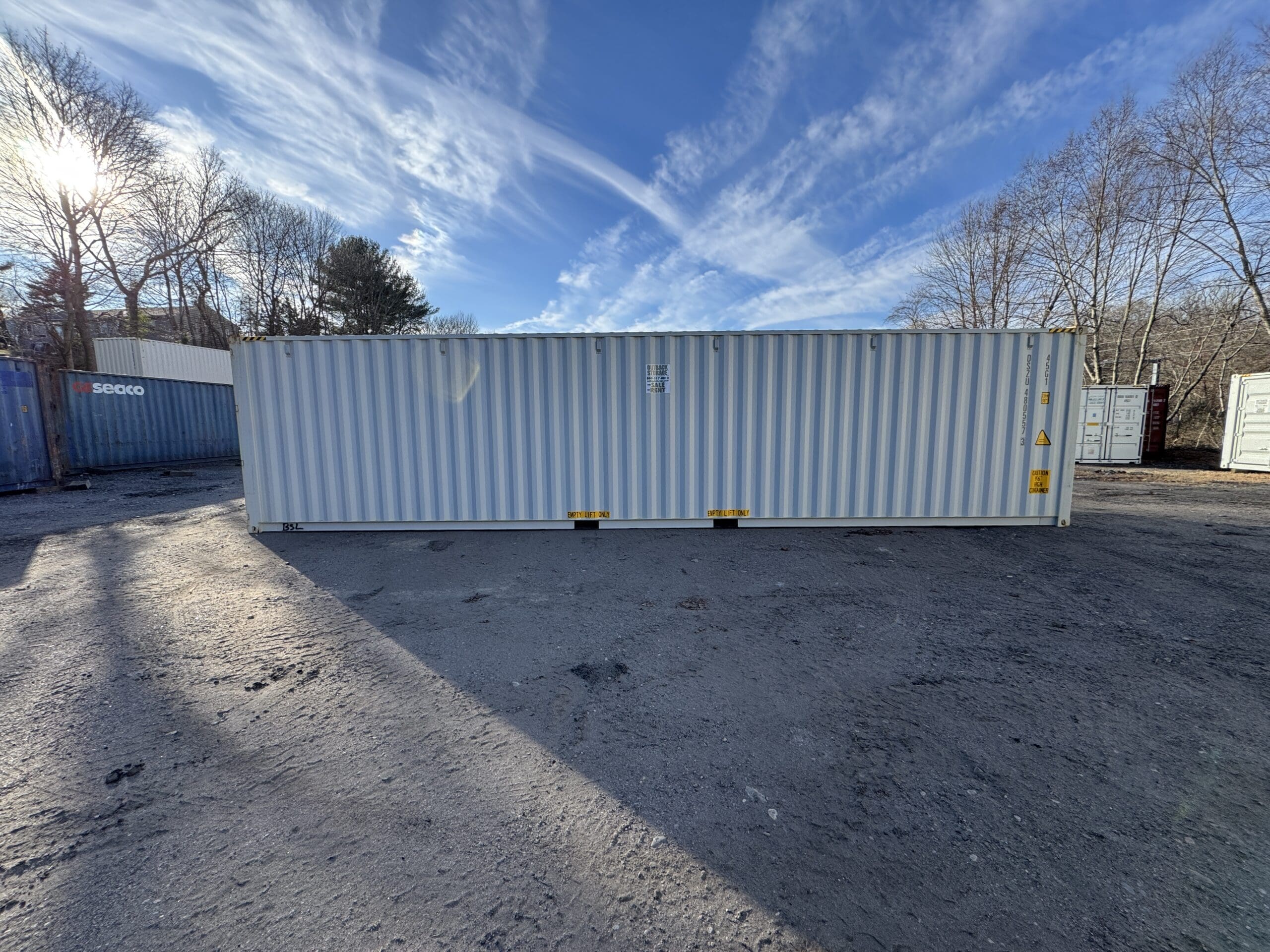 40ft New High Cube Shipping Container – Wind & Watertight – Gray — 40ft — new (image 8 of 12)