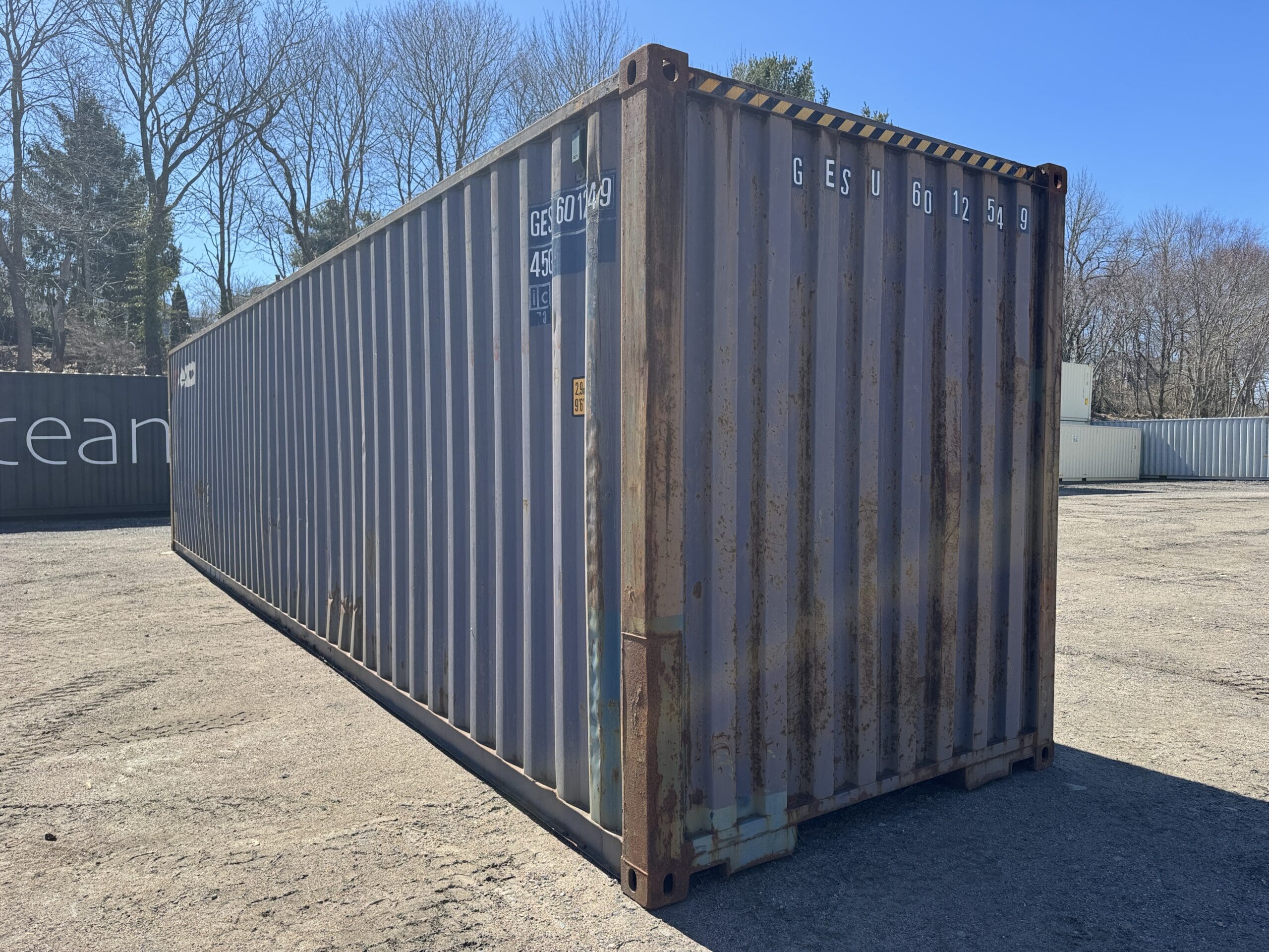 40ft Used High Cube Shipping Container – Wind & Watertight – Blue — 40ft — used (image 8 of 12)