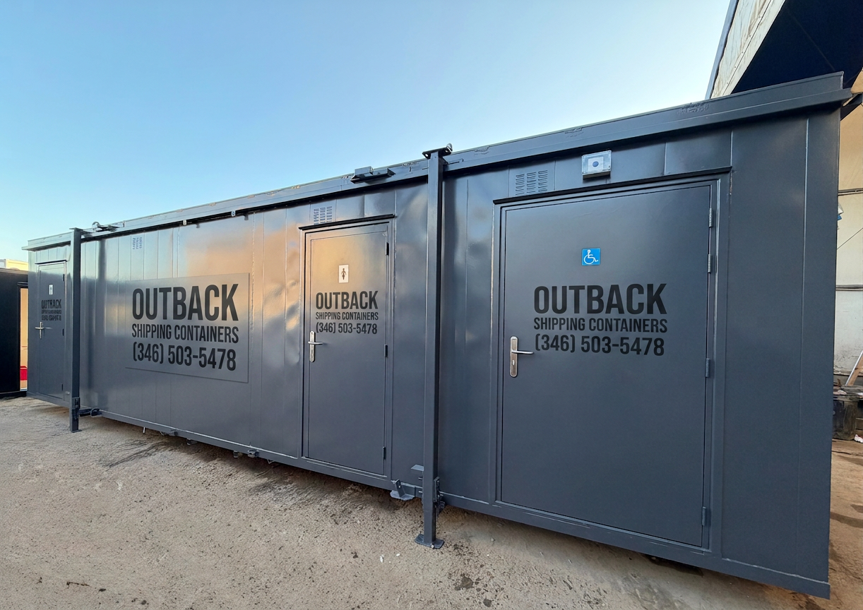 32x10ft for Sale — Front Exterior View | Outback Shipping Containers 2 3 4 5 6 7 8 9 32x10ft — CUSTOM — image 1 of 15