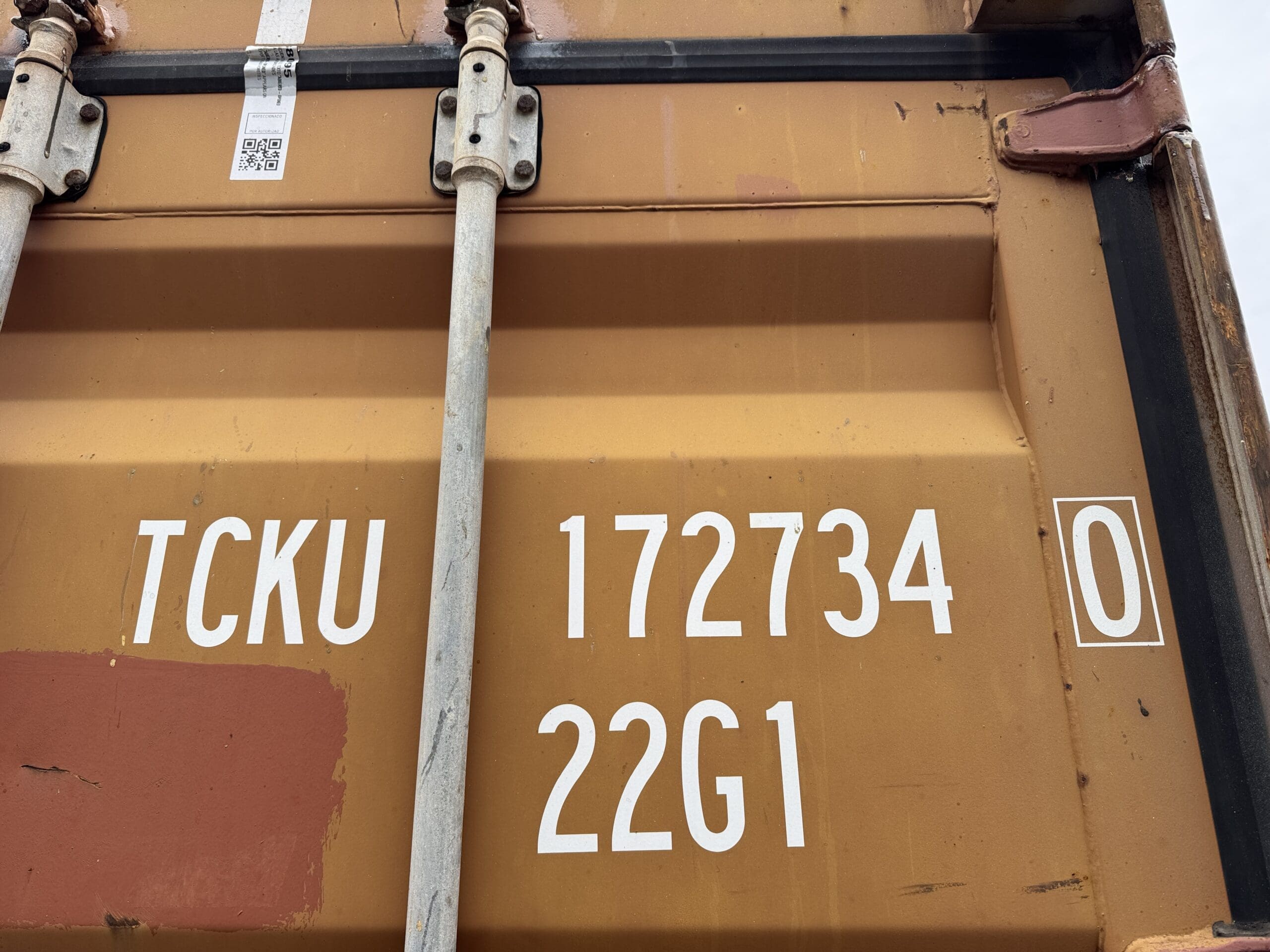 20ft Used Shipping Container – Wind & Watertight – Burnt Orange — 20ft — used (image 2 of 12)