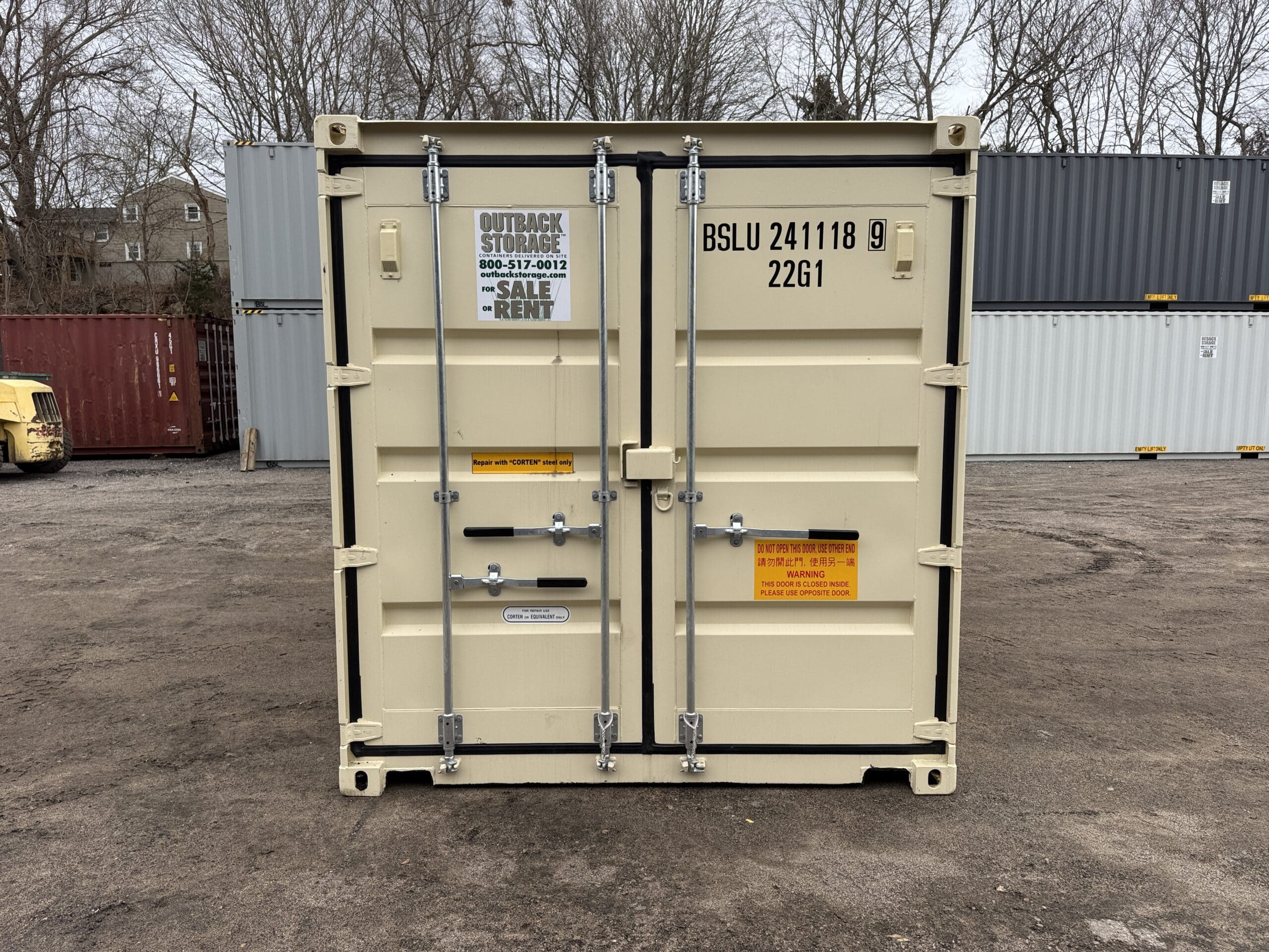 20ft New Shipping Container – Wind & Watertight – Beige — 20ft — new (image 11 of 12)