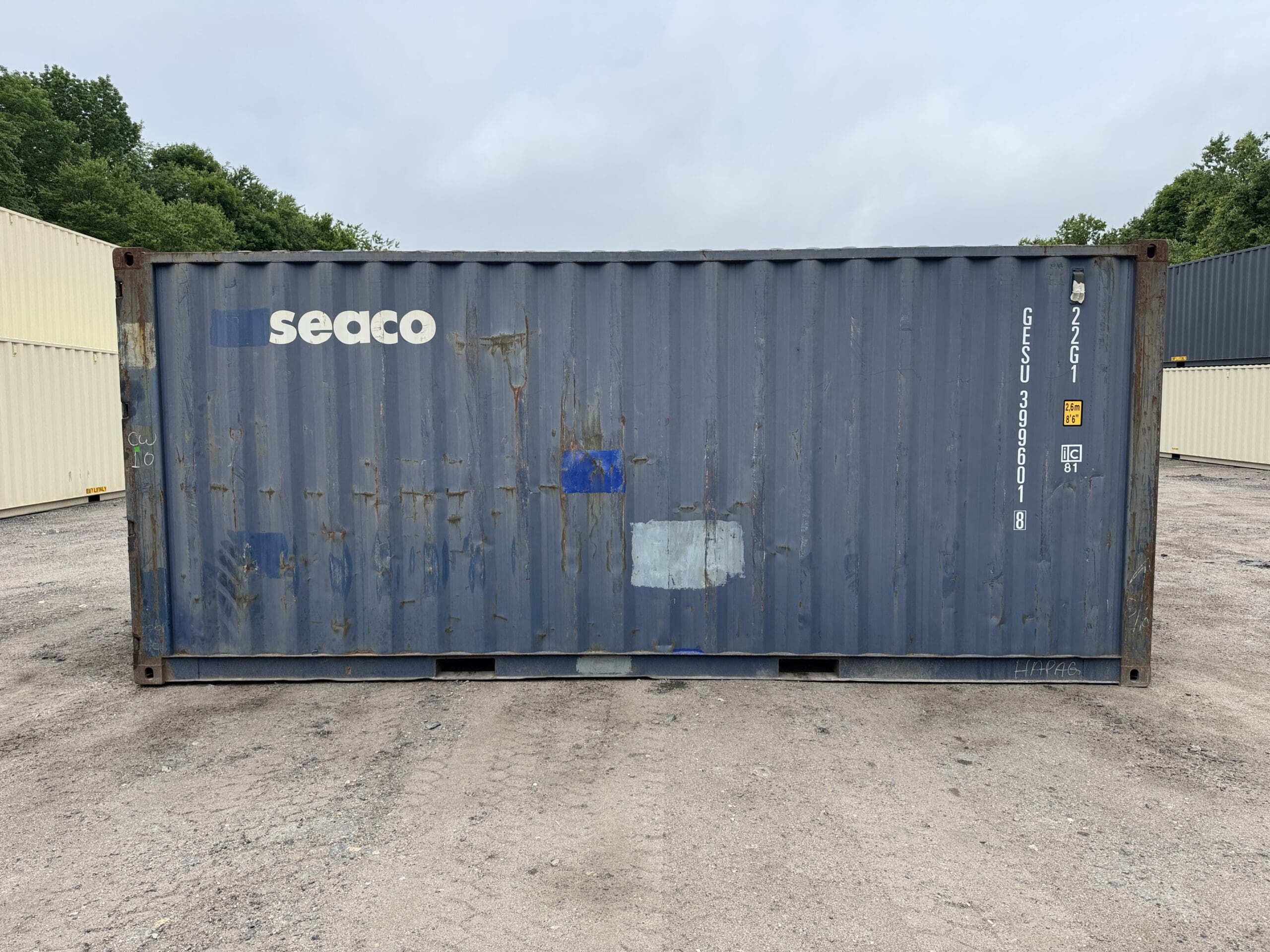 20ft Used Shipping Container – Wind & Watertight – Blue — 20ft — used (image 7 of 12)