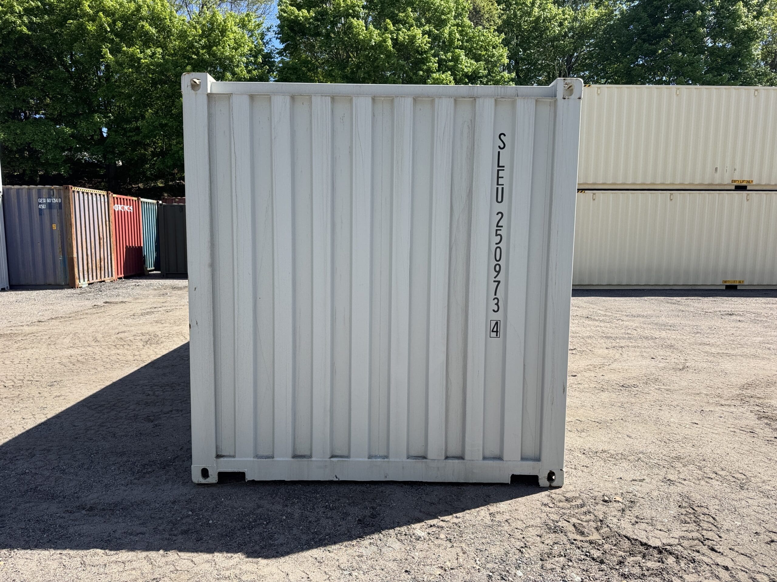 20ft New Shipping Container – Wind & Watertight – Gray — 20ft — new (image 11 of 12)