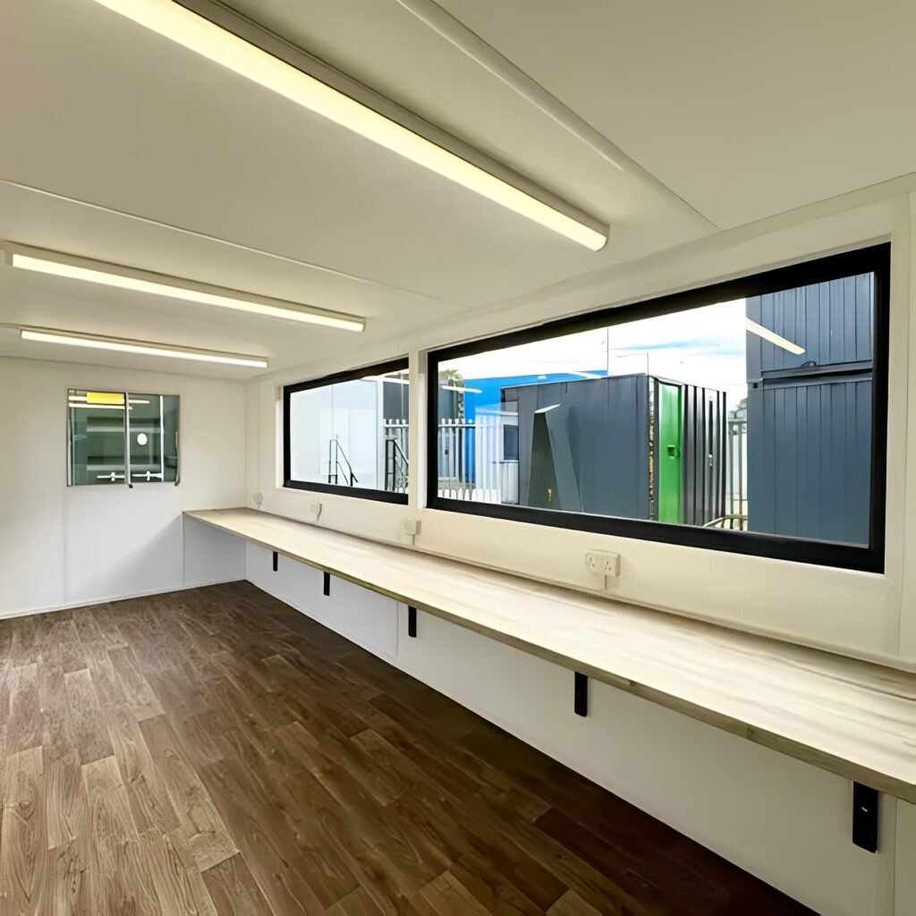 21ft x 8ft Custom Cabin Office / Canteen | Picture Windows | Portable Building — 20ft — new (image 11 of 12)