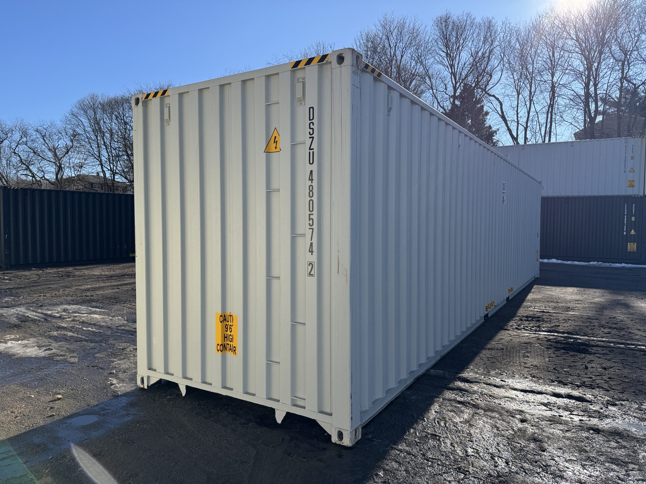 40ft New High Cube Shipping Container – Wind & Watertight – Lt Gray — 40ft — new (image 12 of 12)